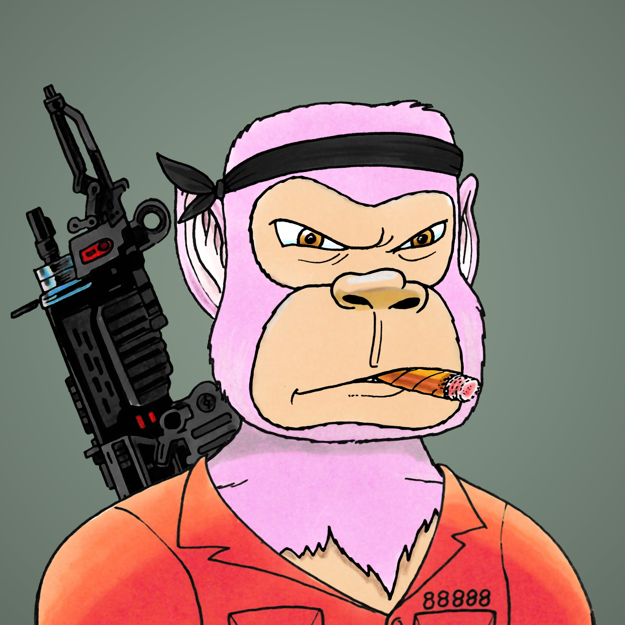 George Trosley - Jungle Freaks - Jungle Freak 7656 - NFT # 7656