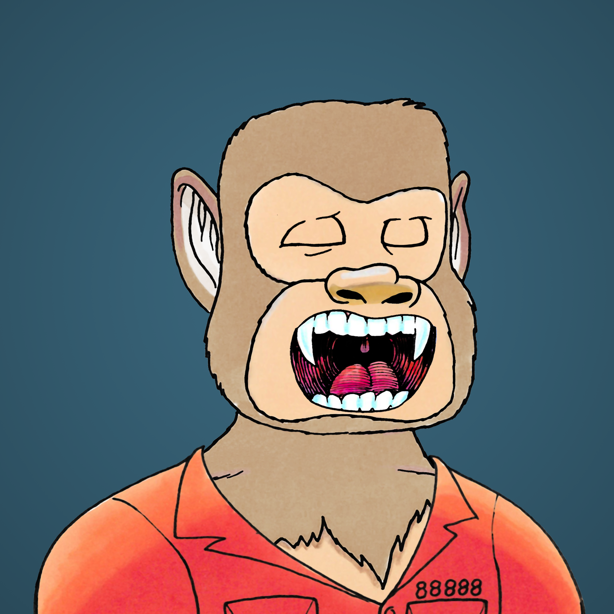 George Trosley - Jungle Freaks - Jungle Freak 7659 - NFT # 7659