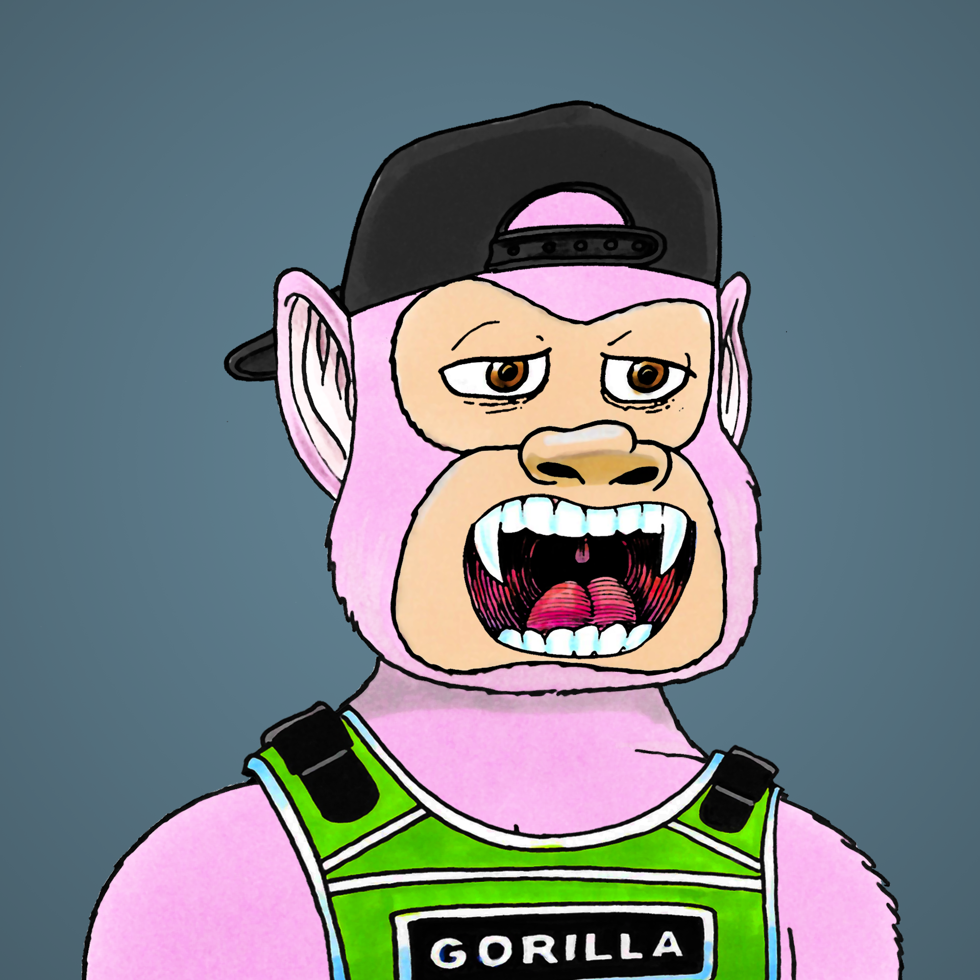 George Trosley - Jungle Freaks - Jungle Freak 7677 - NFT # 7677