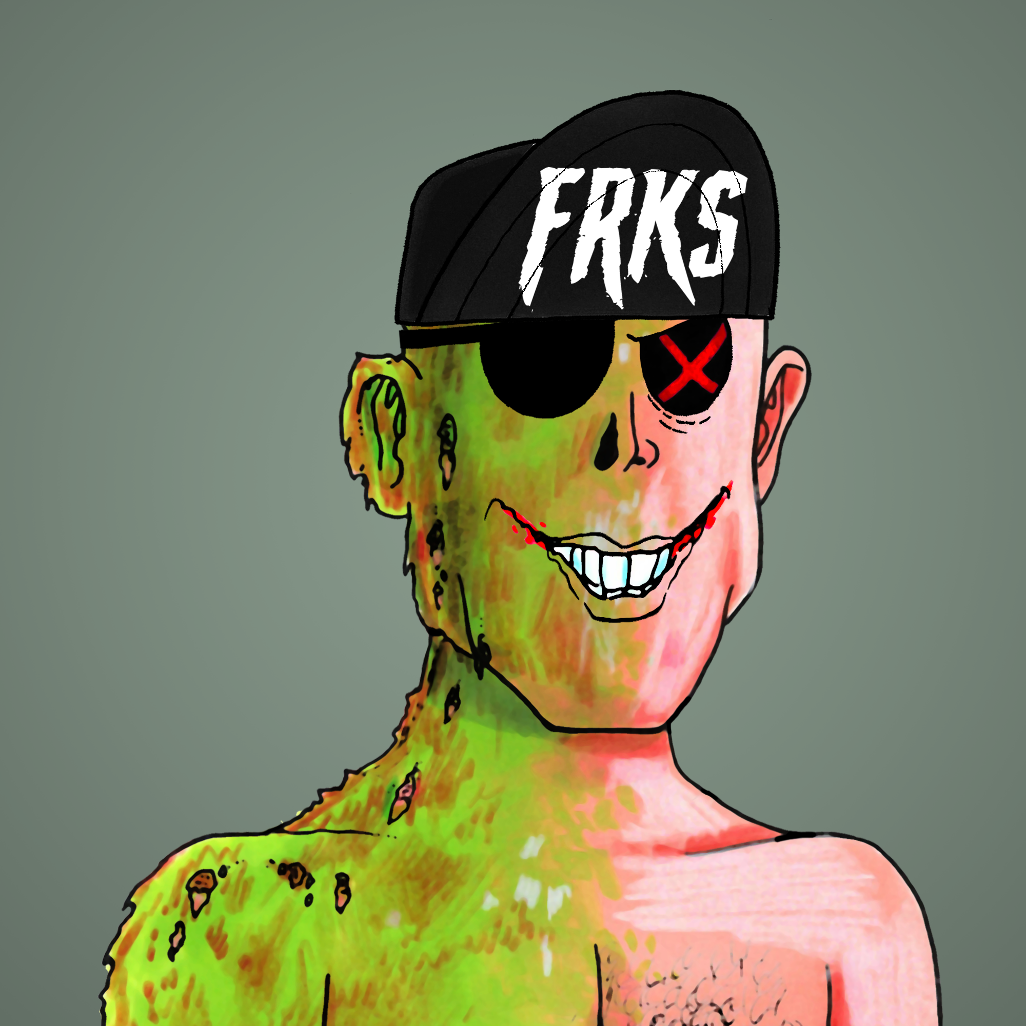 George Trosley - Jungle Freaks - Jungle Freak 7686 - NFT # 7686