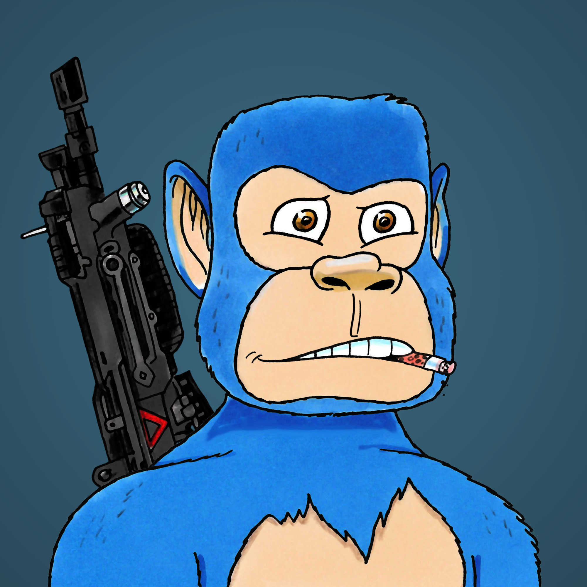 George Trosley - Jungle Freaks - Jungle Freak 7693 - NFT # 7693