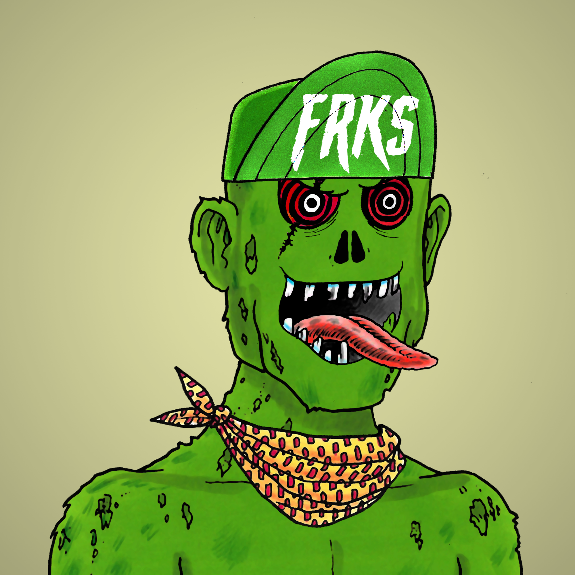 George Trosley - Jungle Freaks - Jungle Freak 77 - NFT # 77