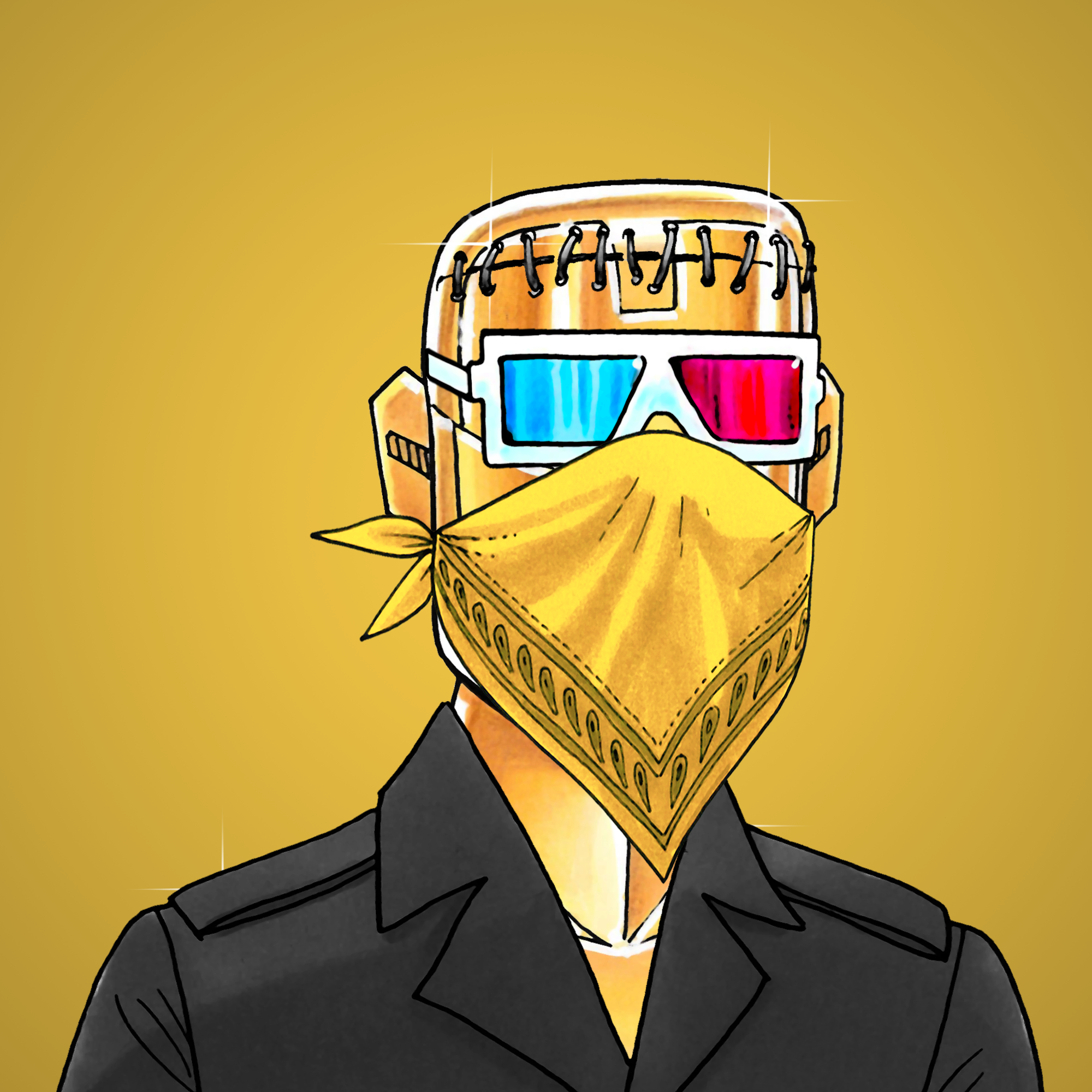 George Trosley - Jungle Freaks - Jungle Freak 7701 - NFT # 7701