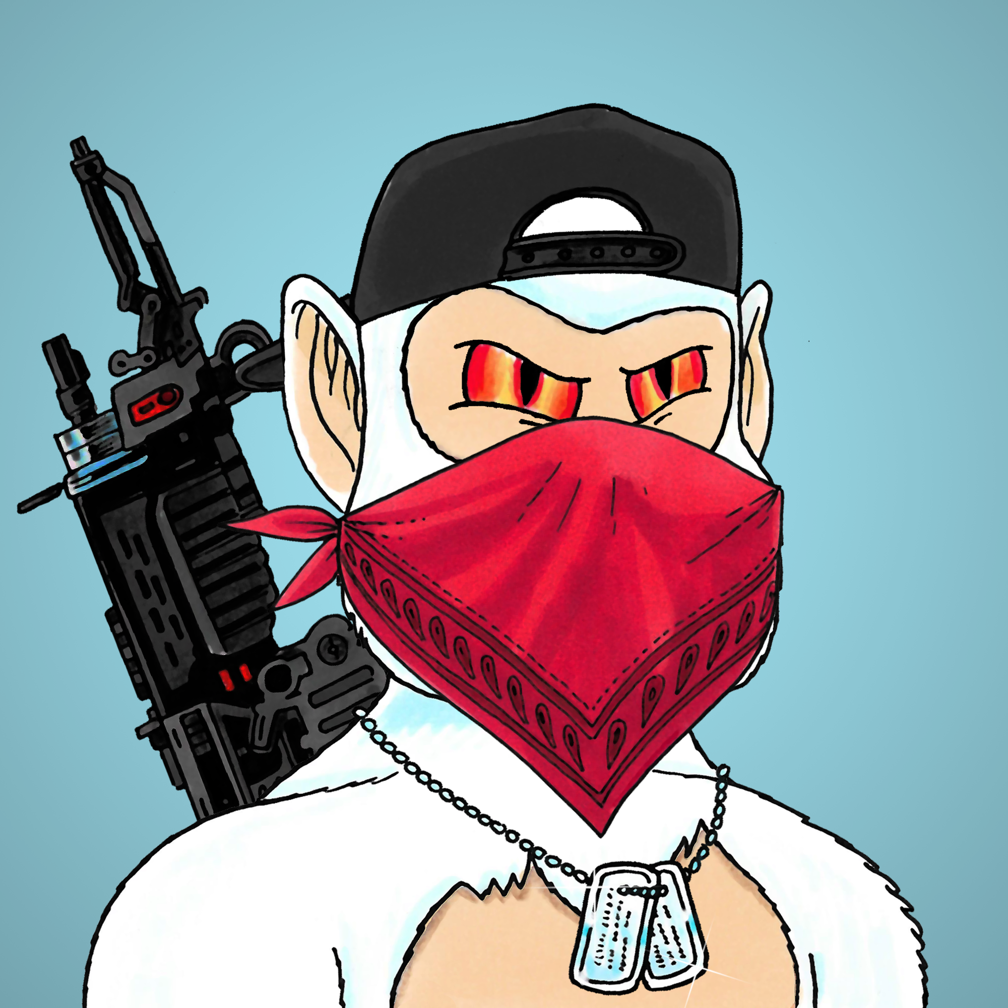 George Trosley - Jungle Freaks - Jungle Freak 7703 - NFT # 7703