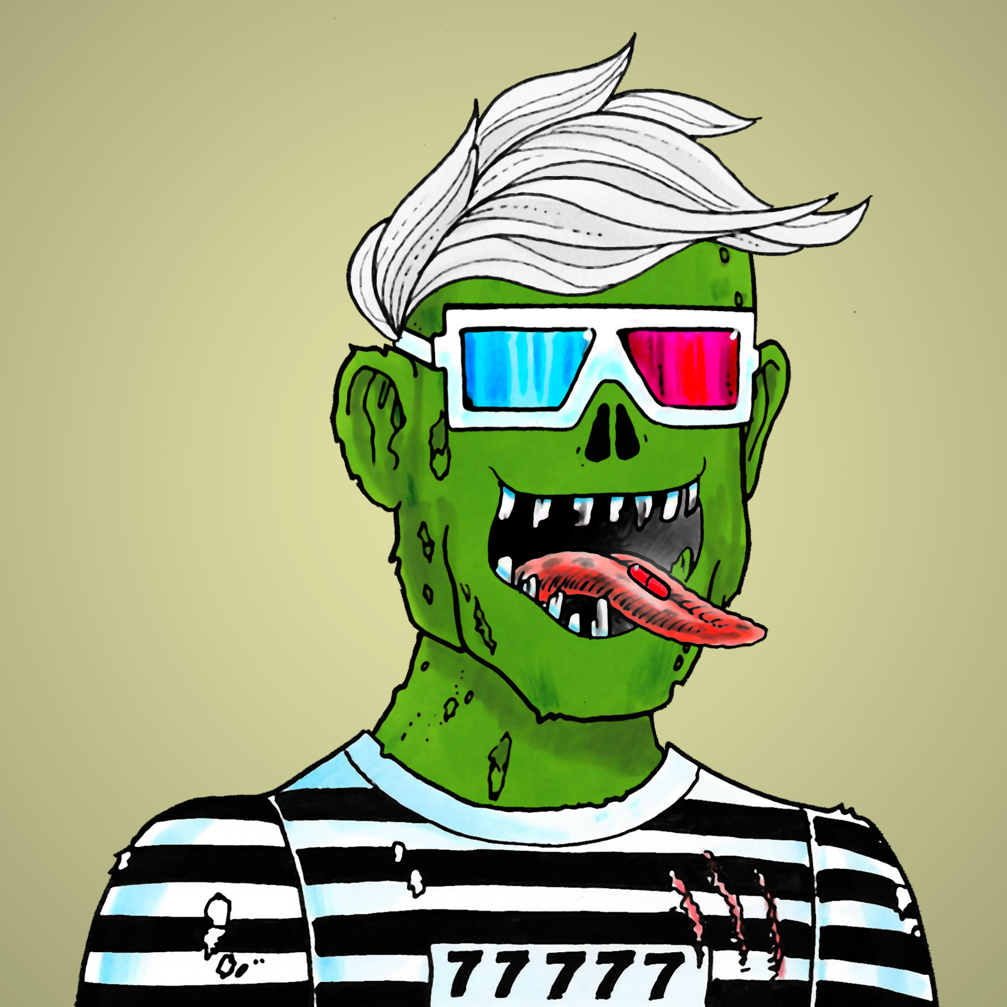 George Trosley - Jungle Freaks - Jungle Freak 771 - NFT # 771