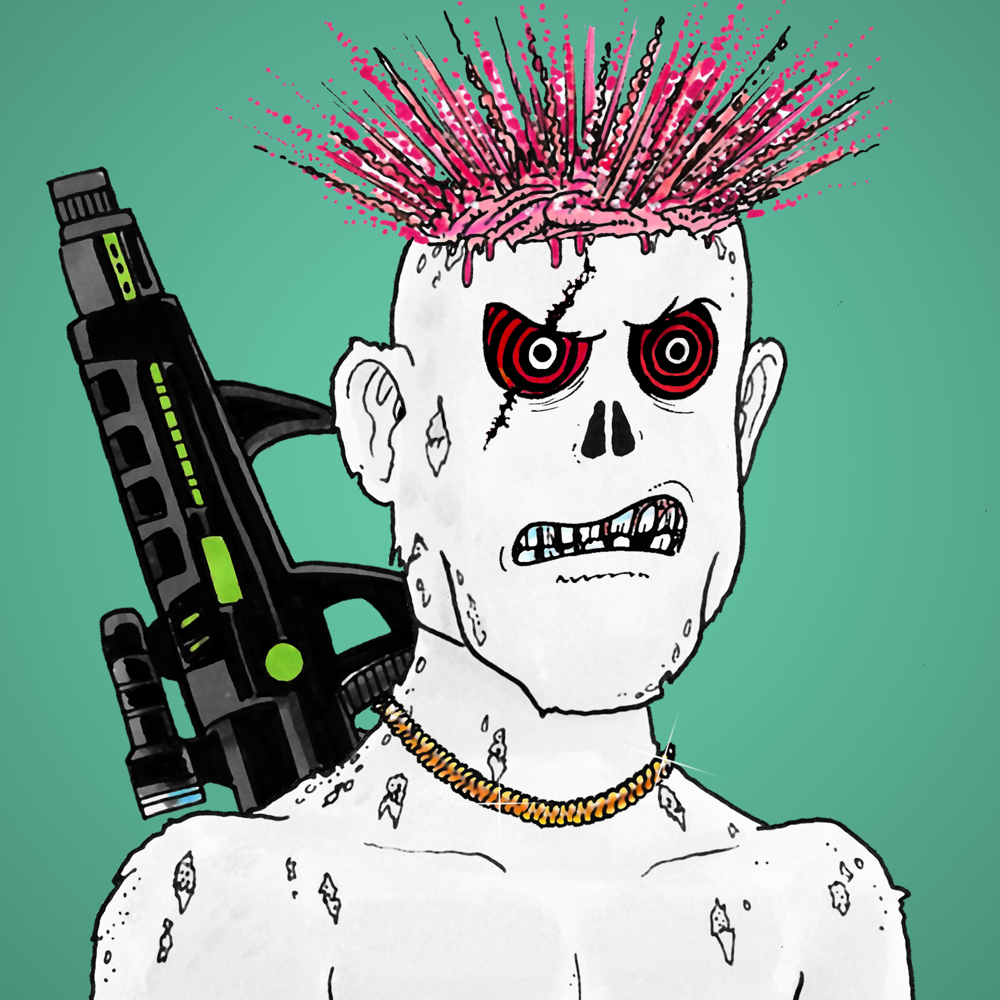 George Trosley - Jungle Freaks - Jungle Freak 7719 - NFT # 7719