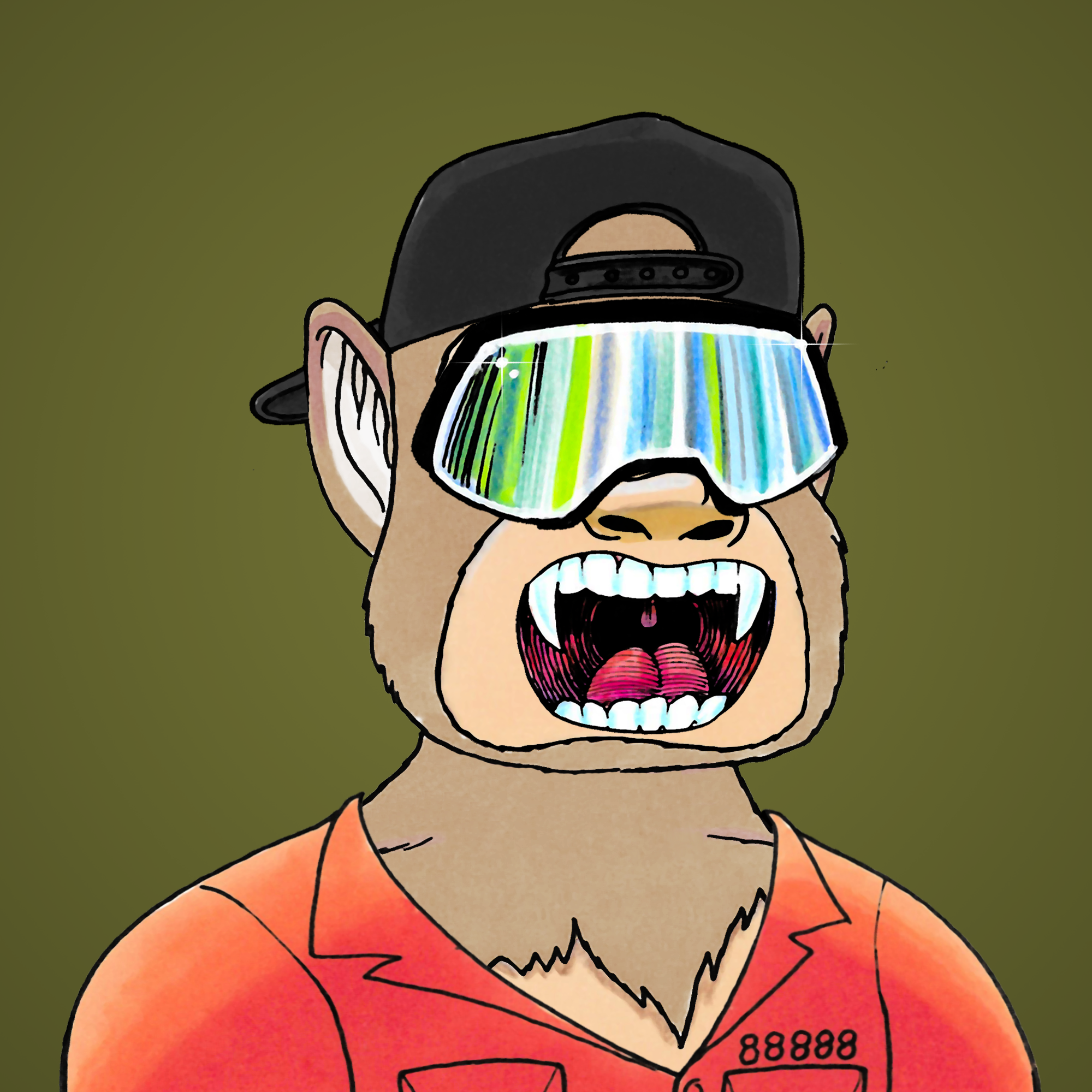 George Trosley - Jungle Freaks - Jungle Freak 7726 - NFT # 7726