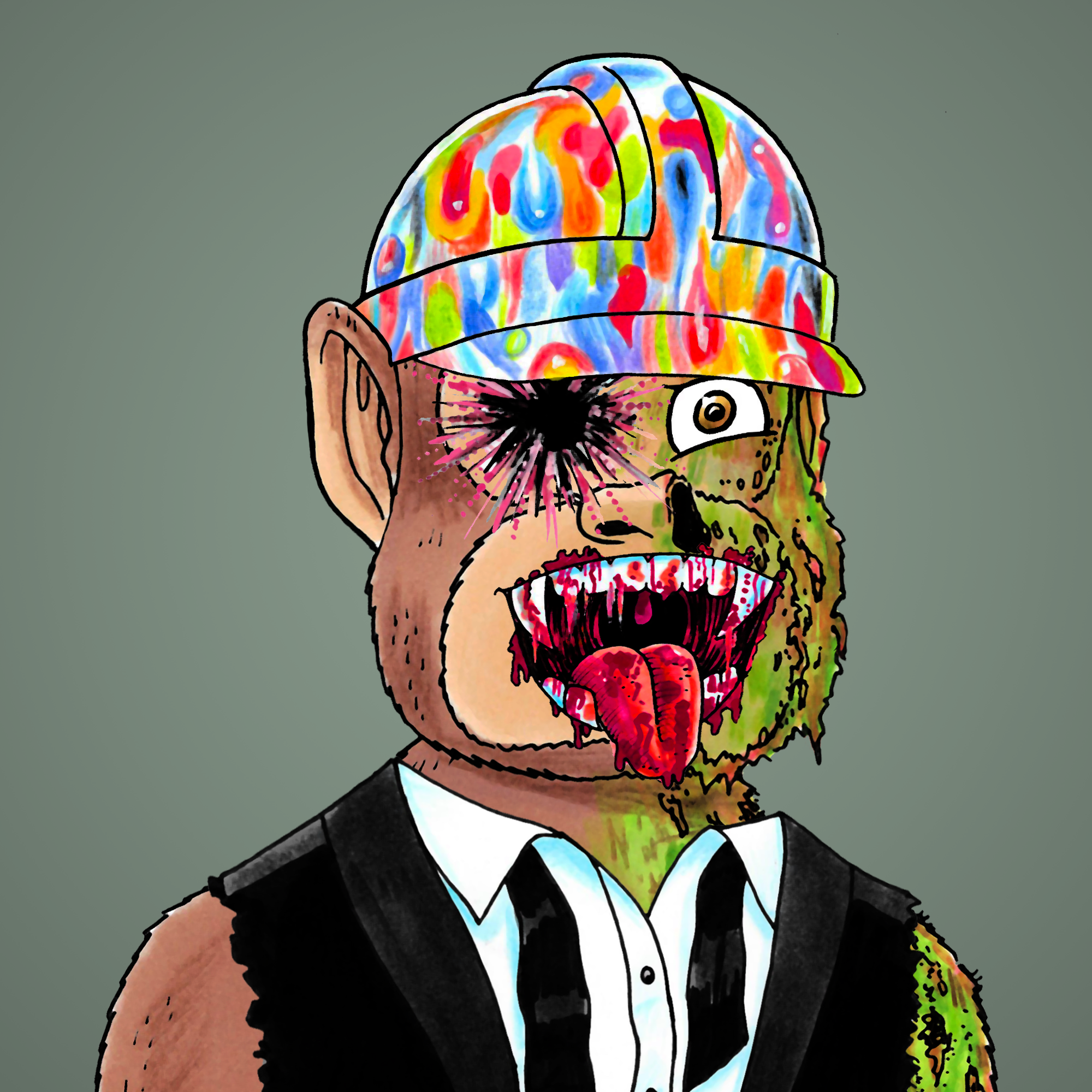 George Trosley - Jungle Freaks - Jungle Freak 7730 - NFT # 7730