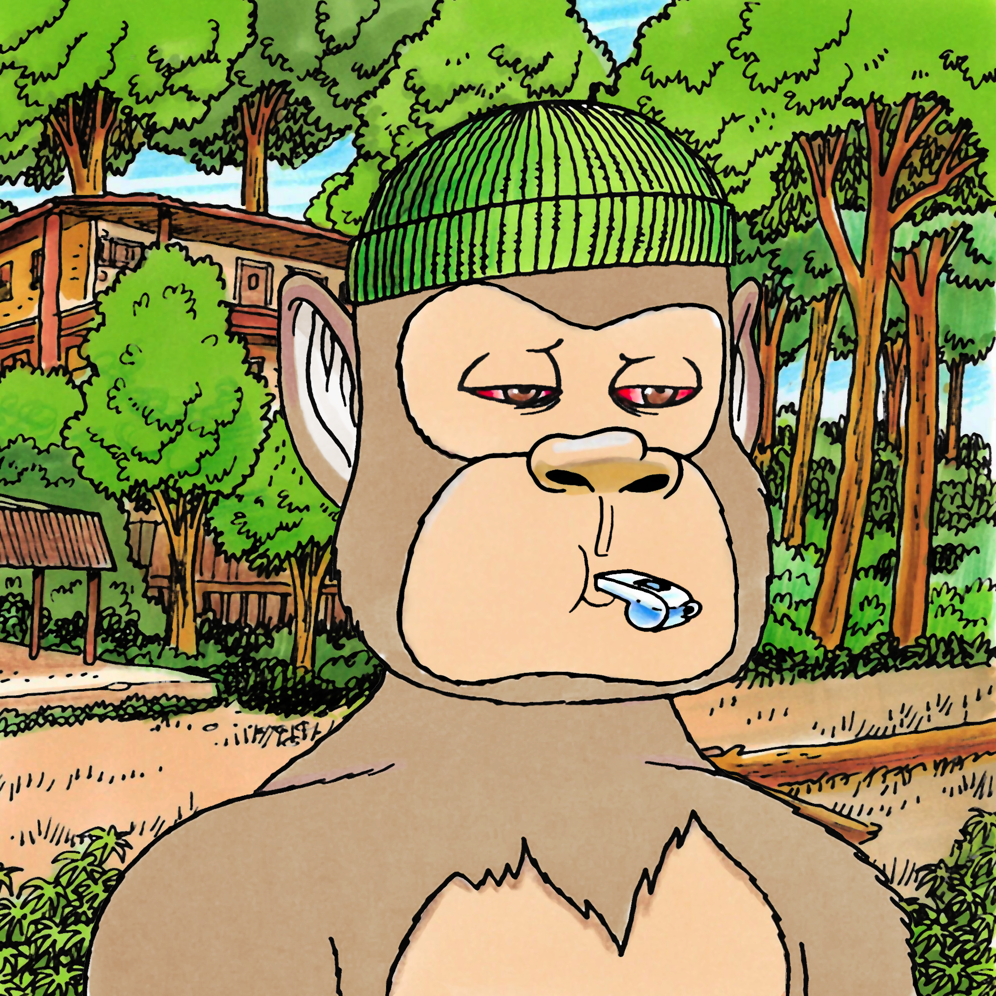 George Trosley - Jungle Freaks - Jungle Freak 7740 - NFT # 7740