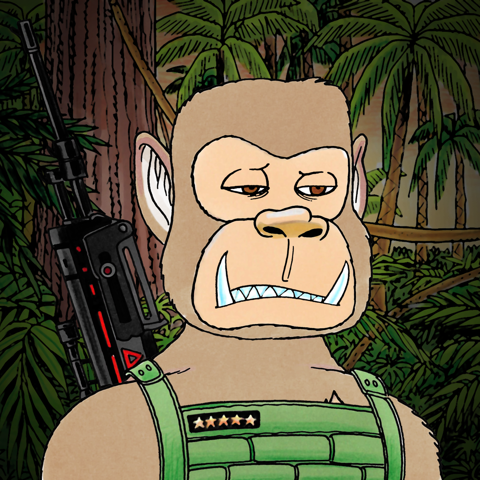 George Trosley - Jungle Freaks - Jungle Freak 7752 - NFT # 7752