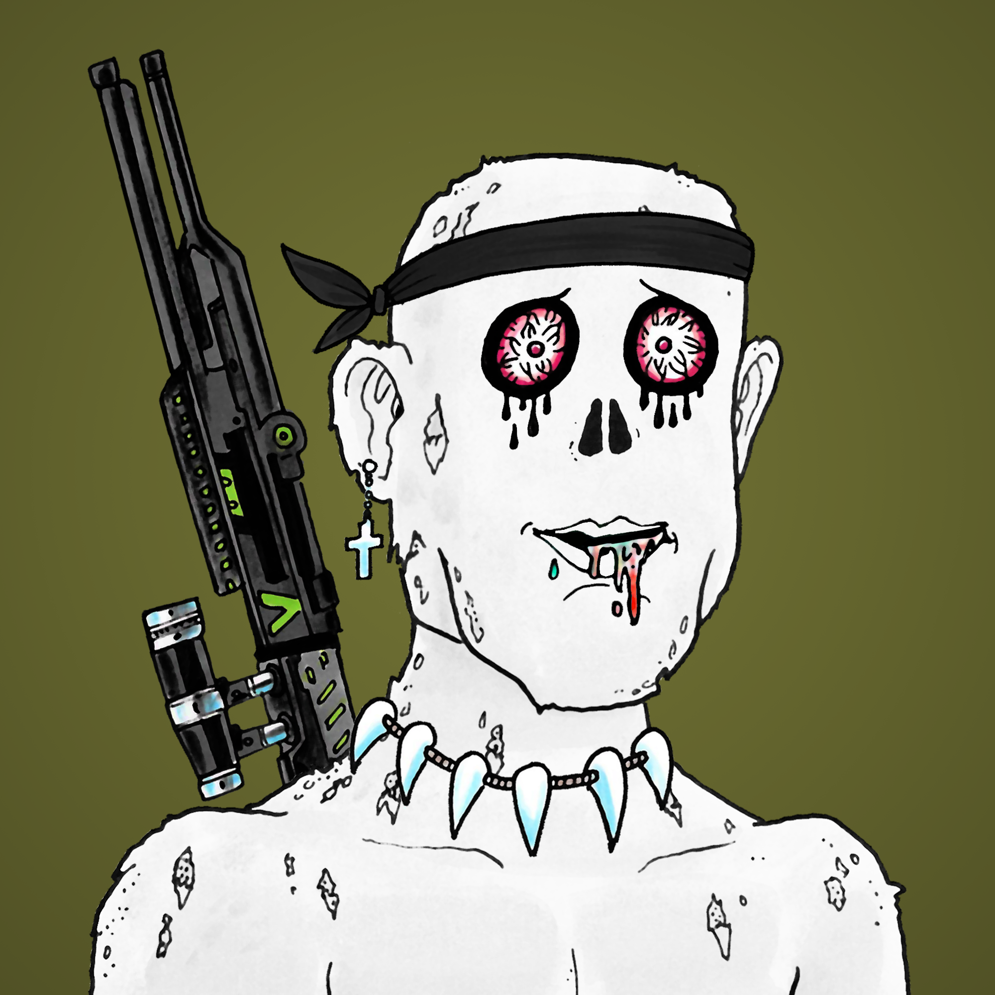 George Trosley - Jungle Freaks - Jungle Freak 7791 - NFT # 7791