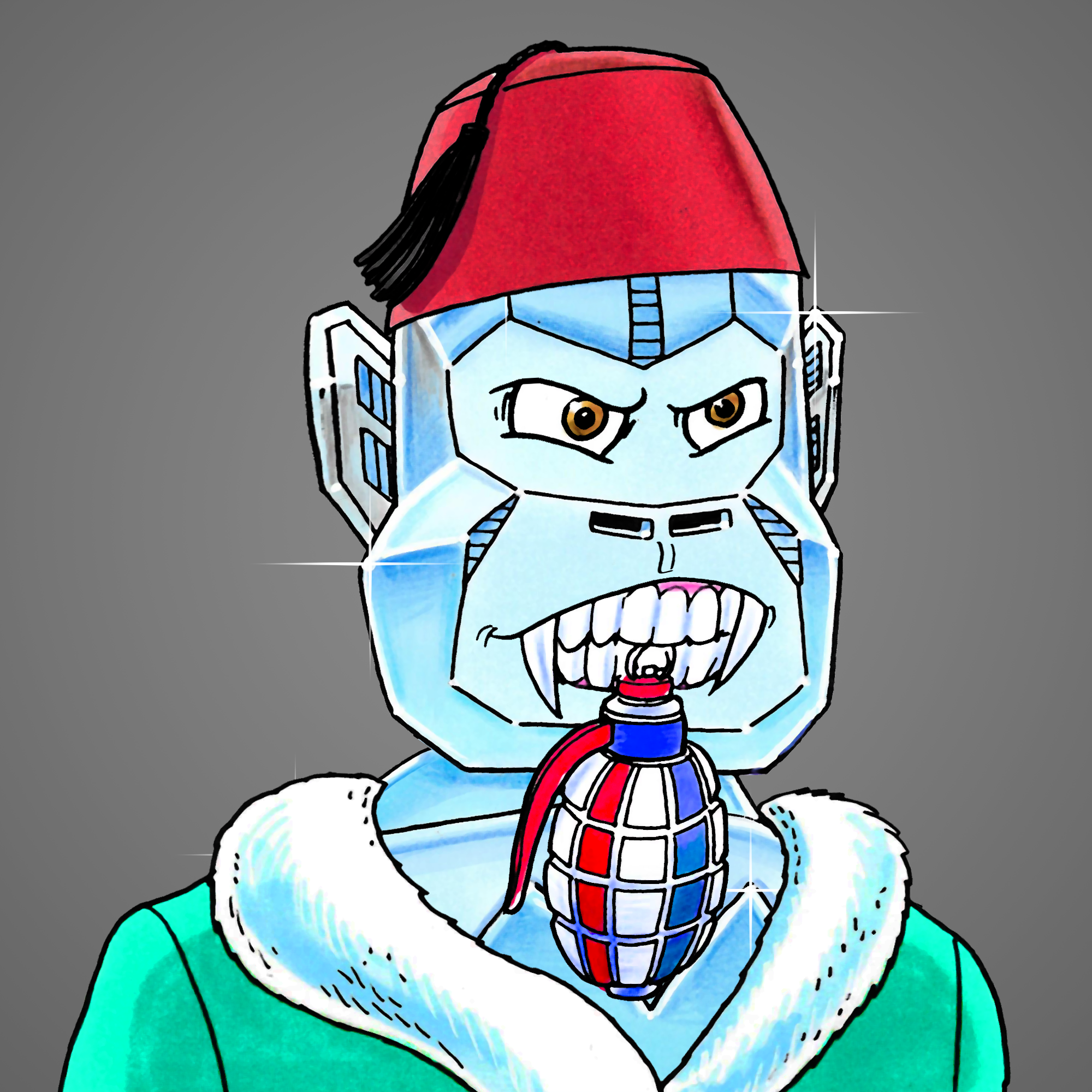 George Trosley - Jungle Freaks - Jungle Freak 7801 - NFT # 7801