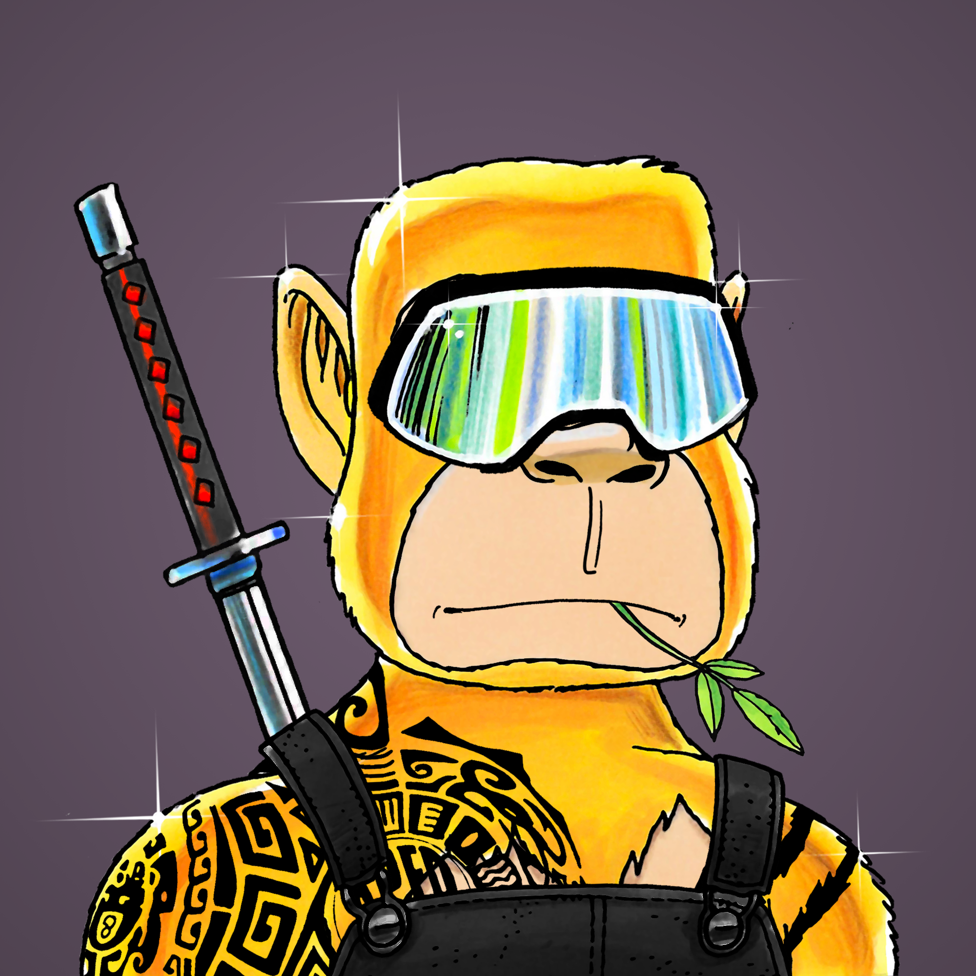 George Trosley - Jungle Freaks - Jungle Freak 7808 - NFT # 7808