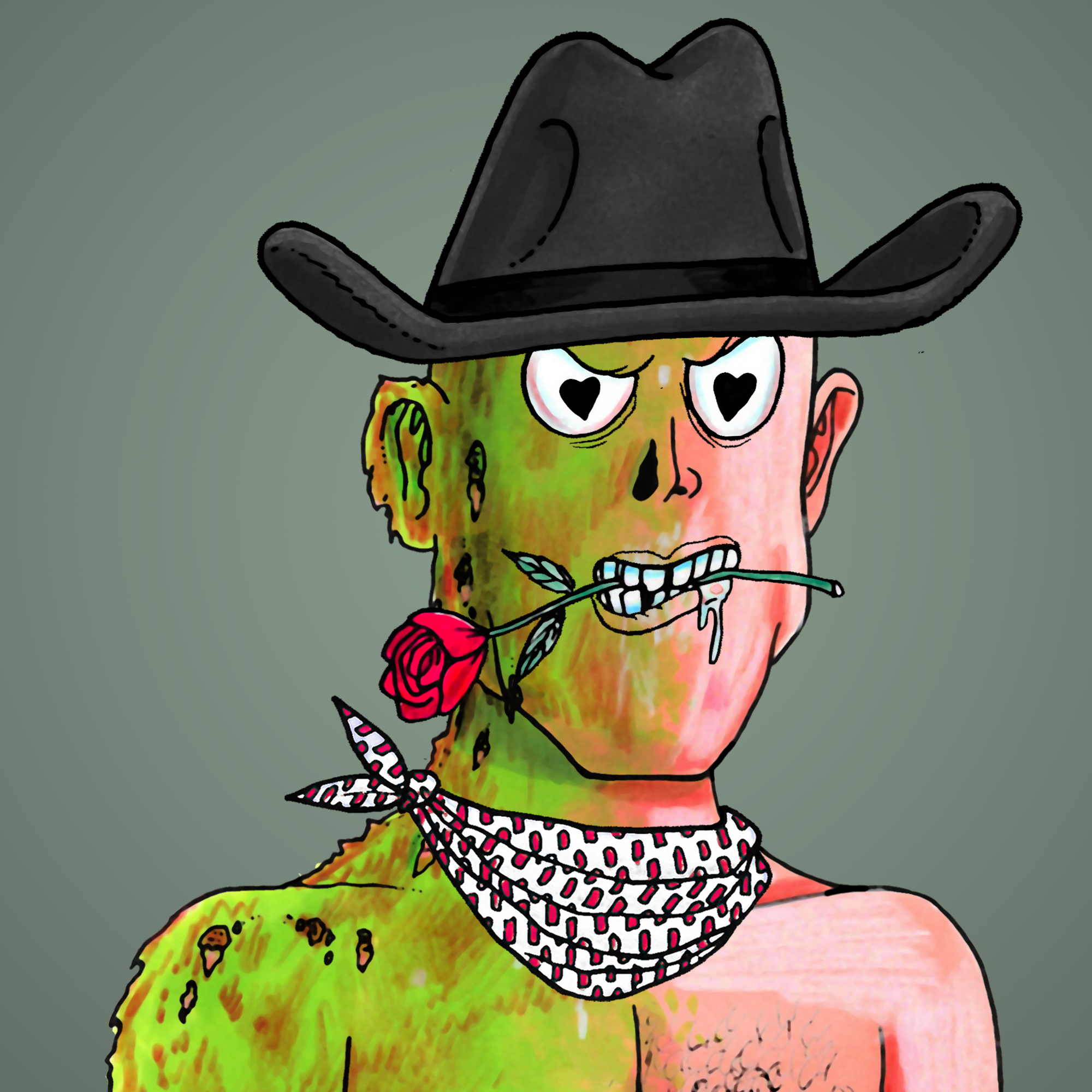 George Trosley - Jungle Freaks - Jungle Freak 7809 - NFT # 7809