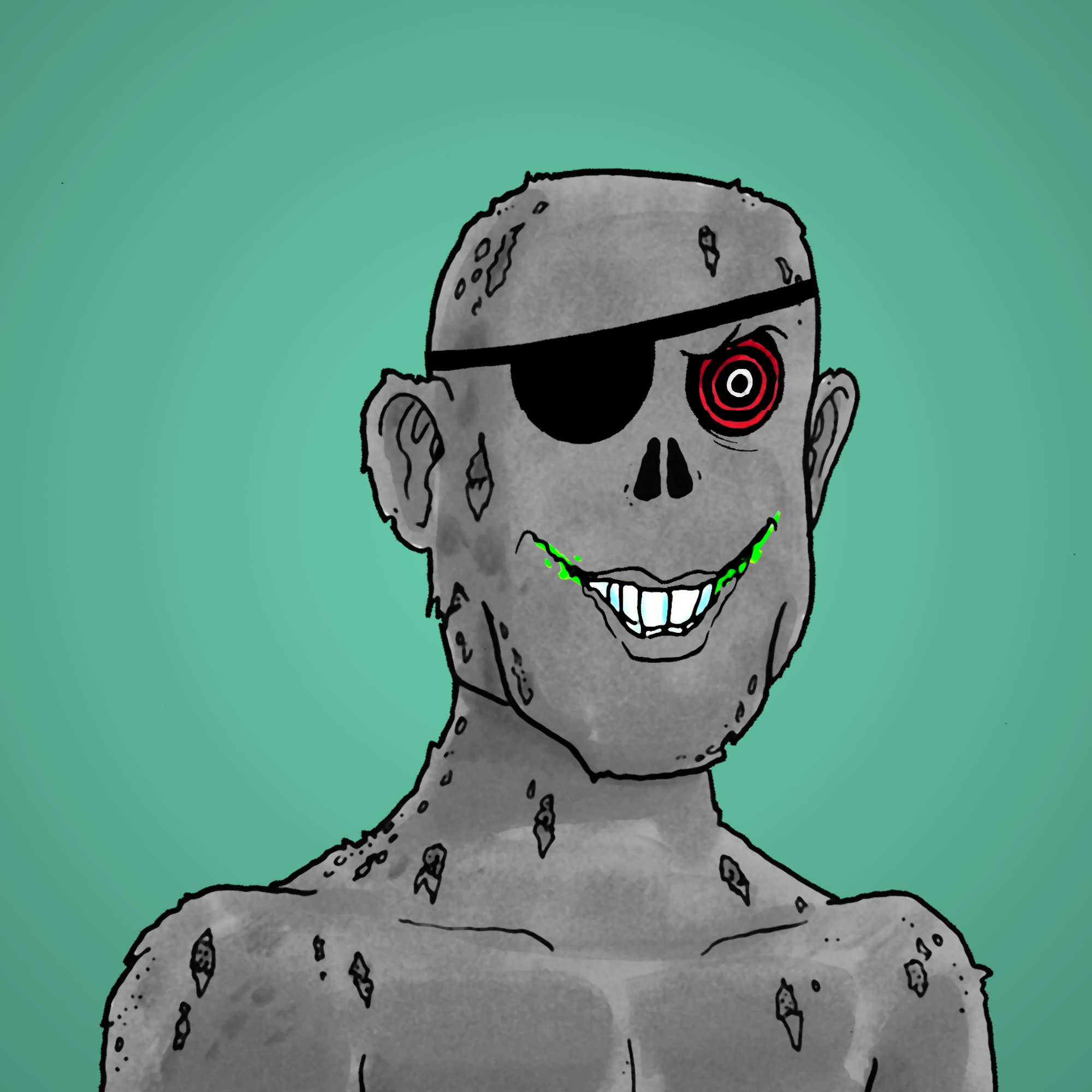 George Trosley - Jungle Freaks - Jungle Freak 7810 - NFT # 7810