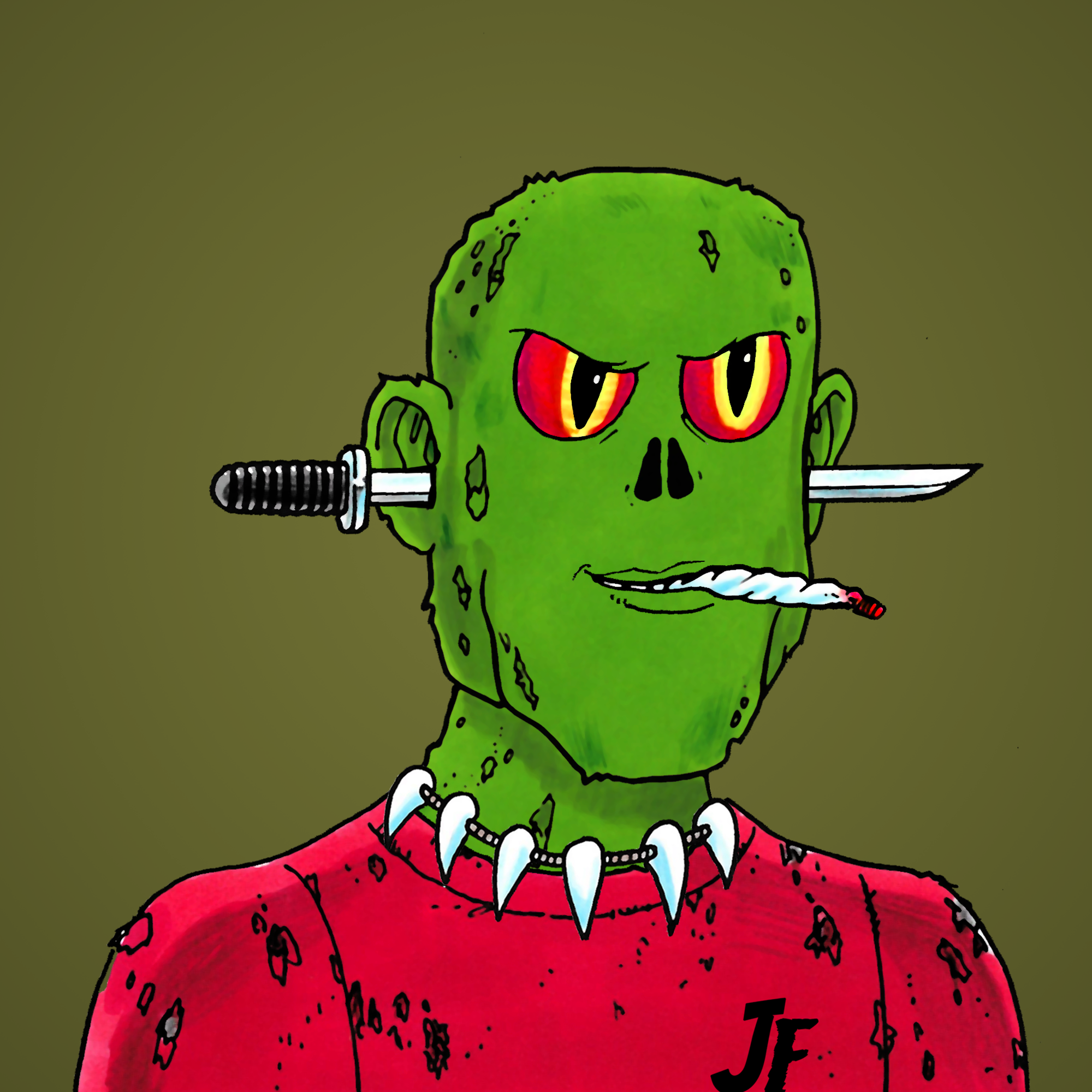 George Trosley - Jungle Freaks - Jungle Freak 7826 - NFT # 7826