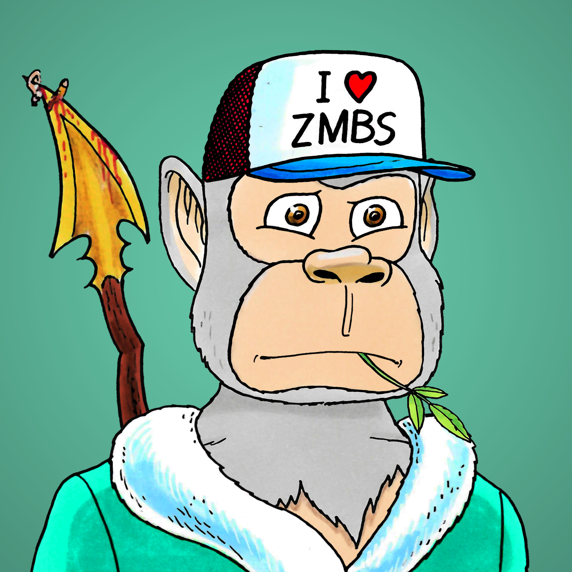 George Trosley - Jungle Freaks - Jungle Freak 7834 - NFT # 7834