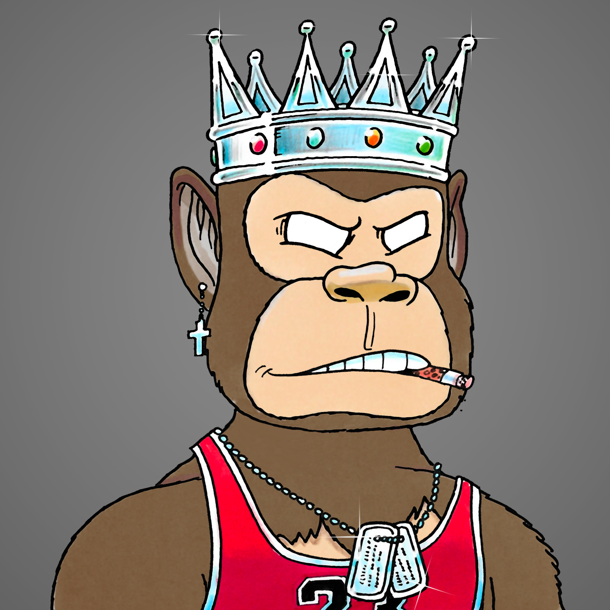 George Trosley - Jungle Freaks - Jungle Freak 7837 - NFT # 7837