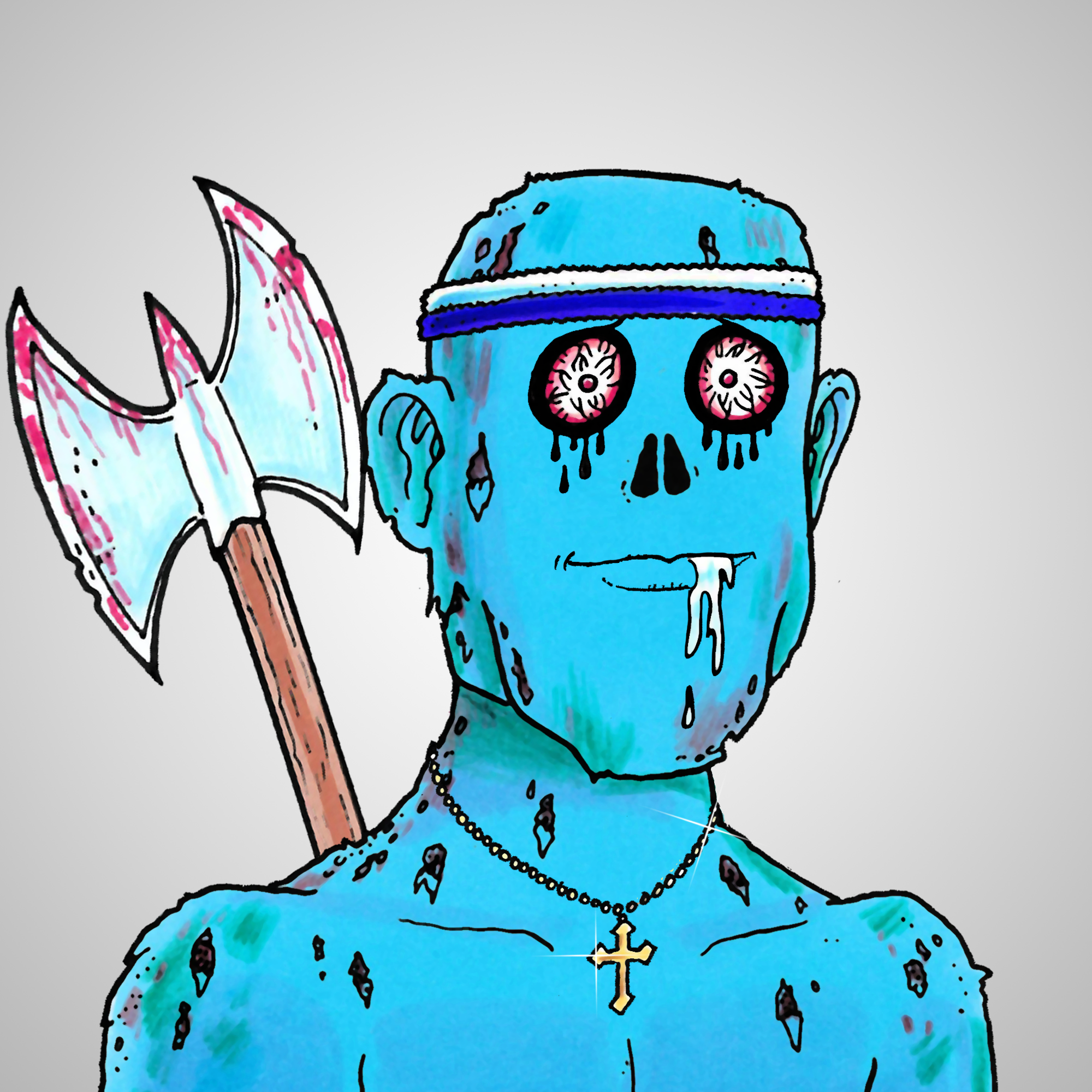 George Trosley - Jungle Freaks - Jungle Freak 7843 - NFT # 7843