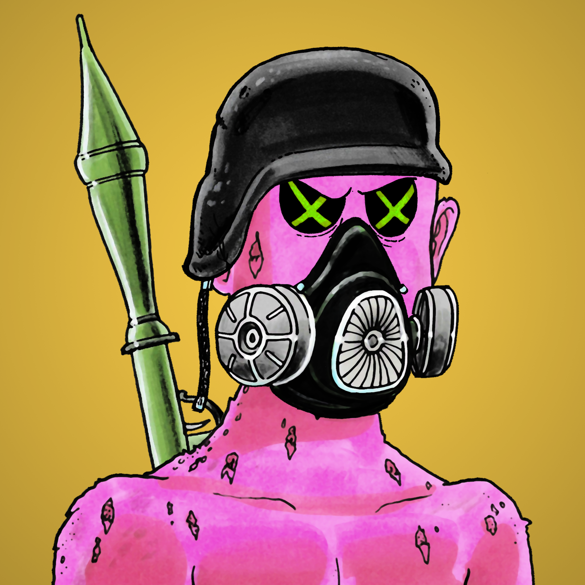 George Trosley - Jungle Freaks - Jungle Freak 7851 - NFT # 7851