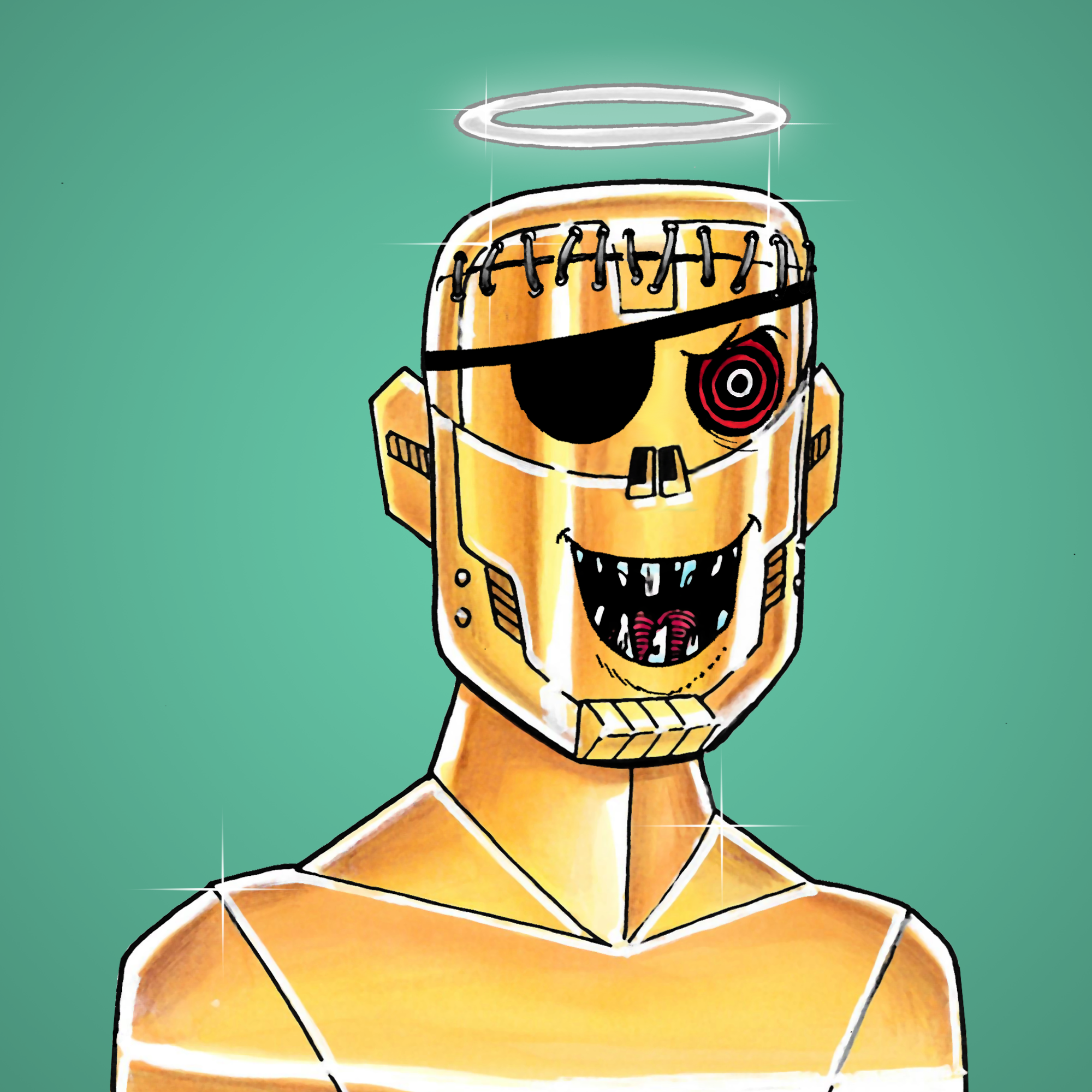 George Trosley - Jungle Freaks - Jungle Freak 7853 - NFT # 7853