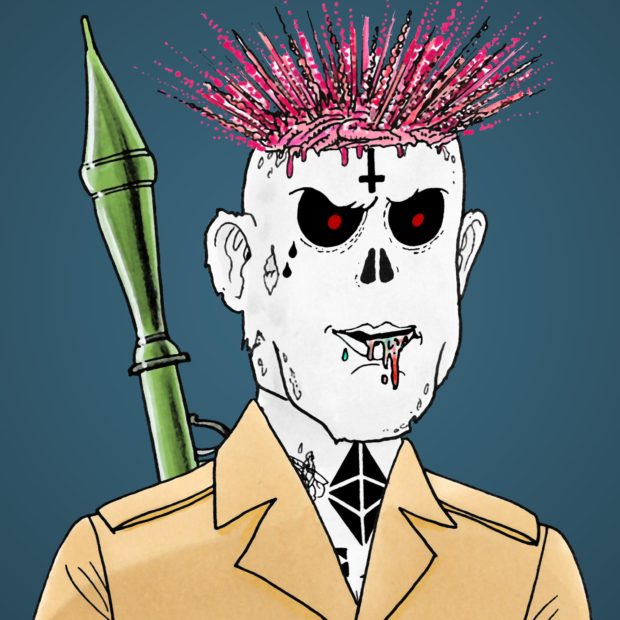 George Trosley - Jungle Freaks - Jungle Freak 7867 - NFT # 7867