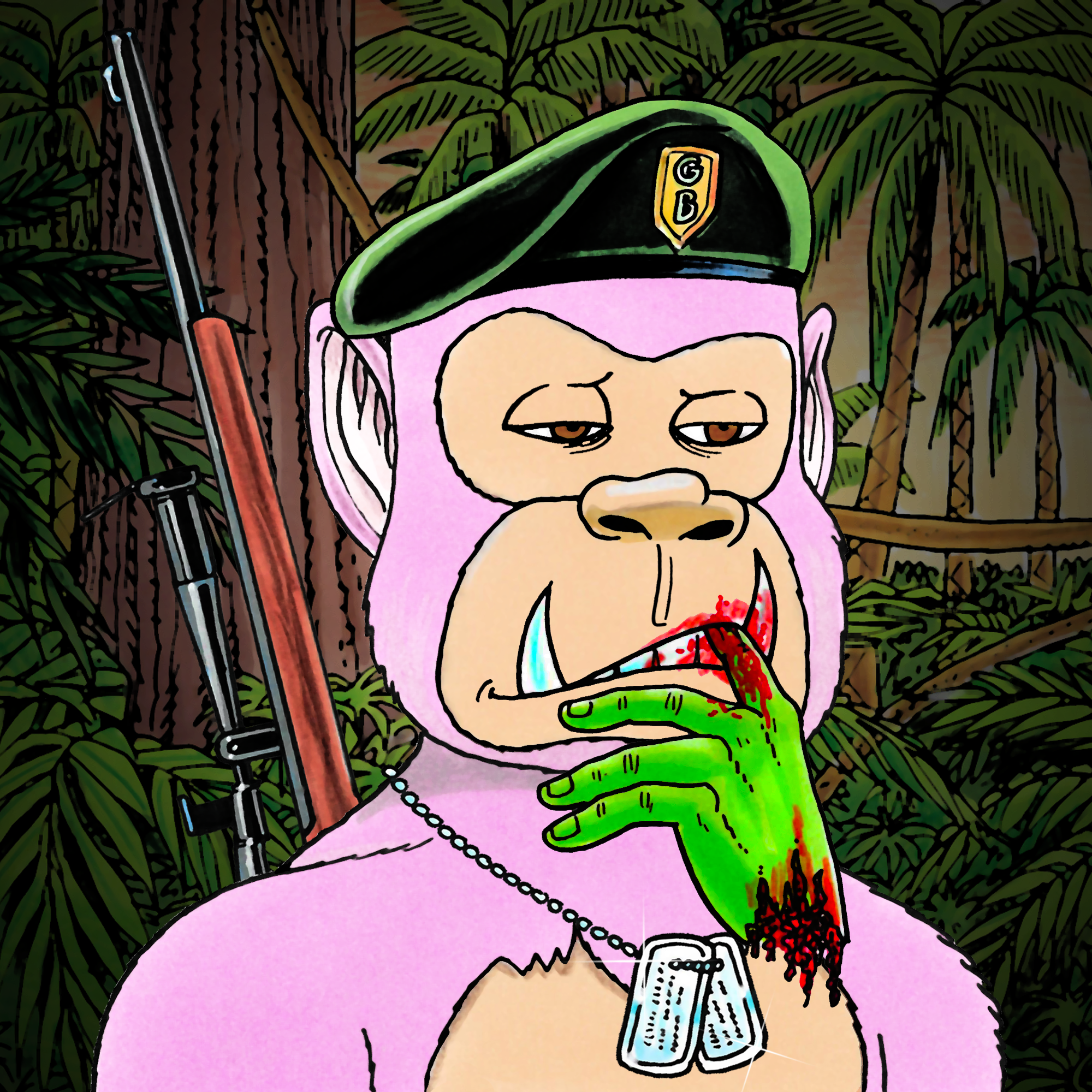 George Trosley - Jungle Freaks - Jungle Freak 787 - NFT # 787