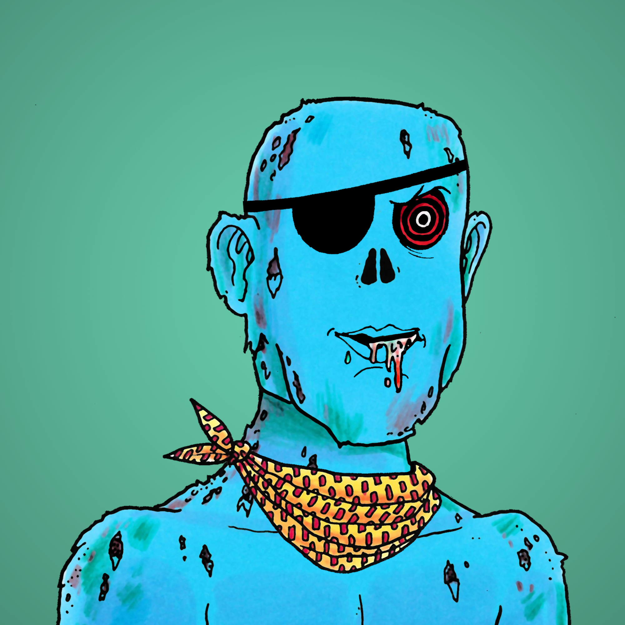 George Trosley - Jungle Freaks - Jungle Freak 7878 - NFT # 7878