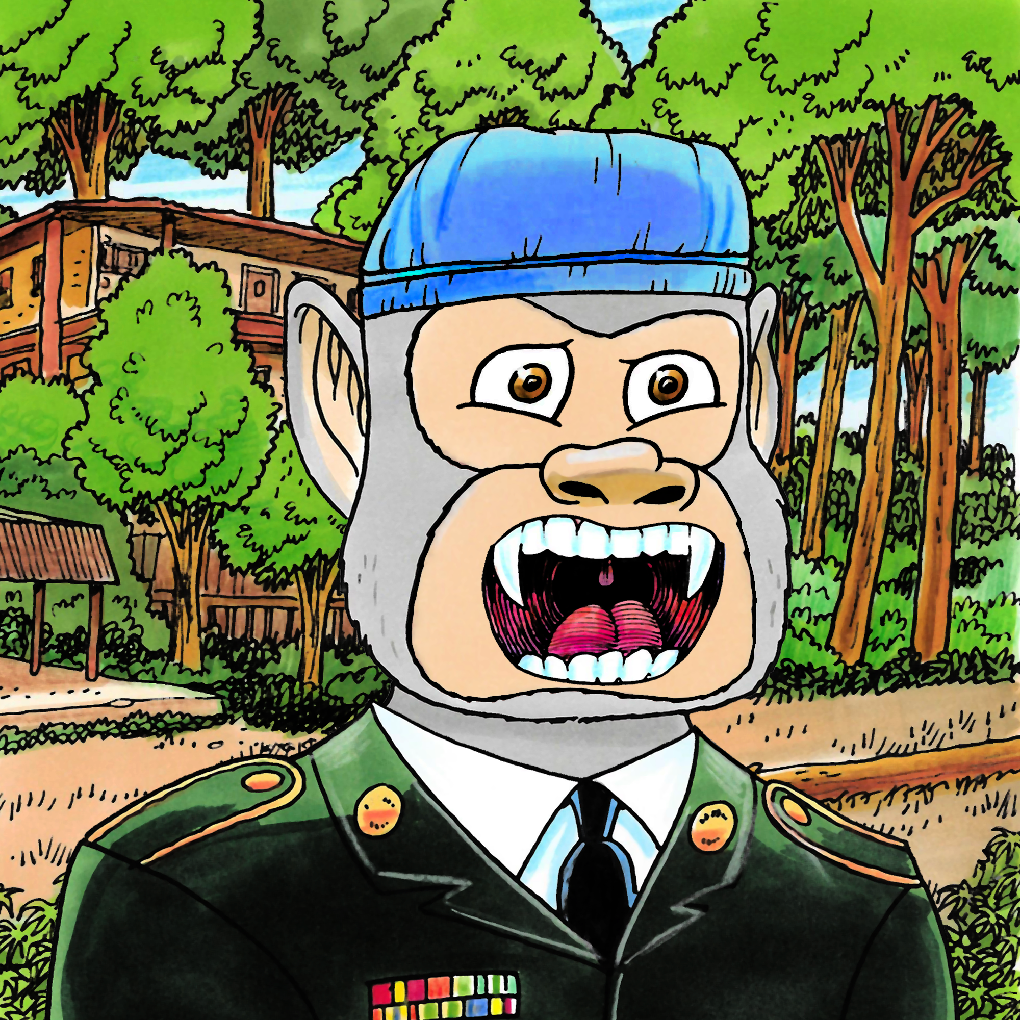 George Trosley - Jungle Freaks - Jungle Freak 7880 - NFT # 7880