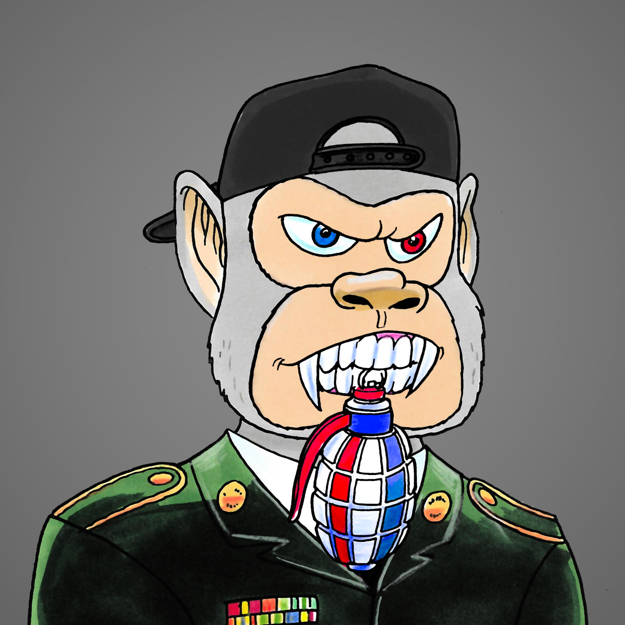 George Trosley - Jungle Freaks - Jungle Freak 7888 - NFT # 7888