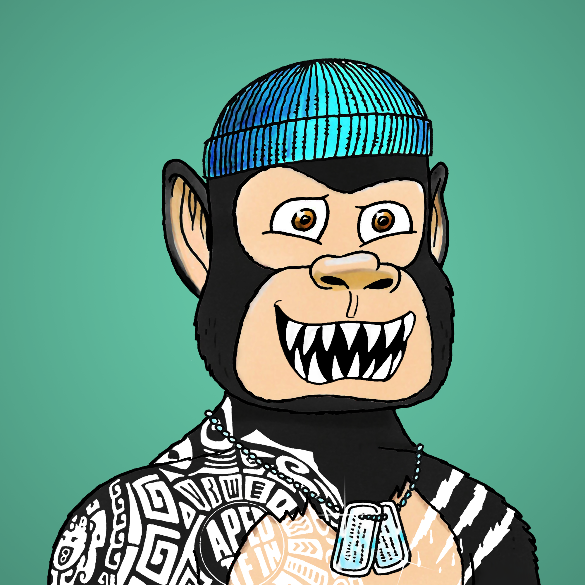 George Trosley - Jungle Freaks - Jungle Freak 7894 - NFT # 7894