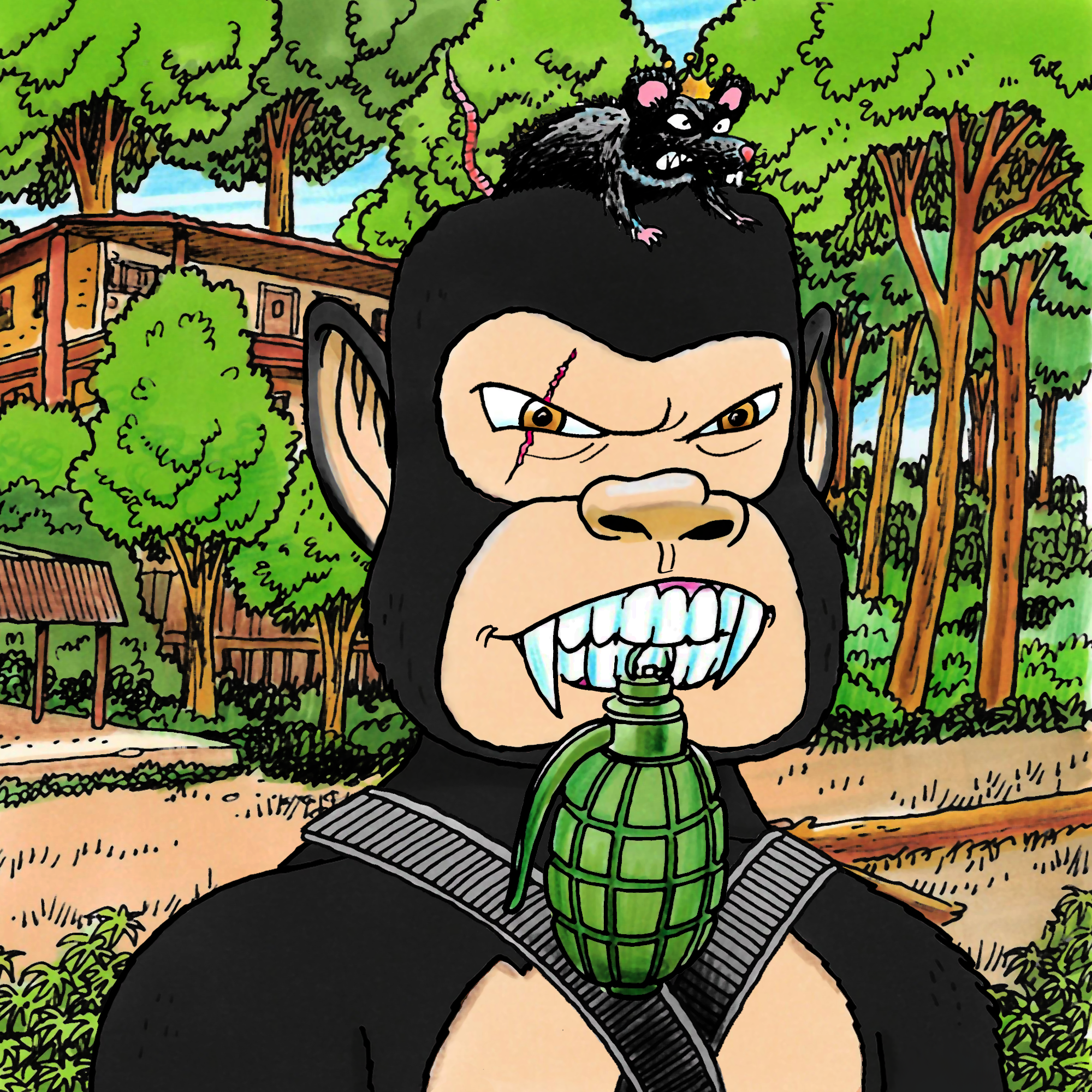 George Trosley - Jungle Freaks - Jungle Freak 7902 - NFT # 7902