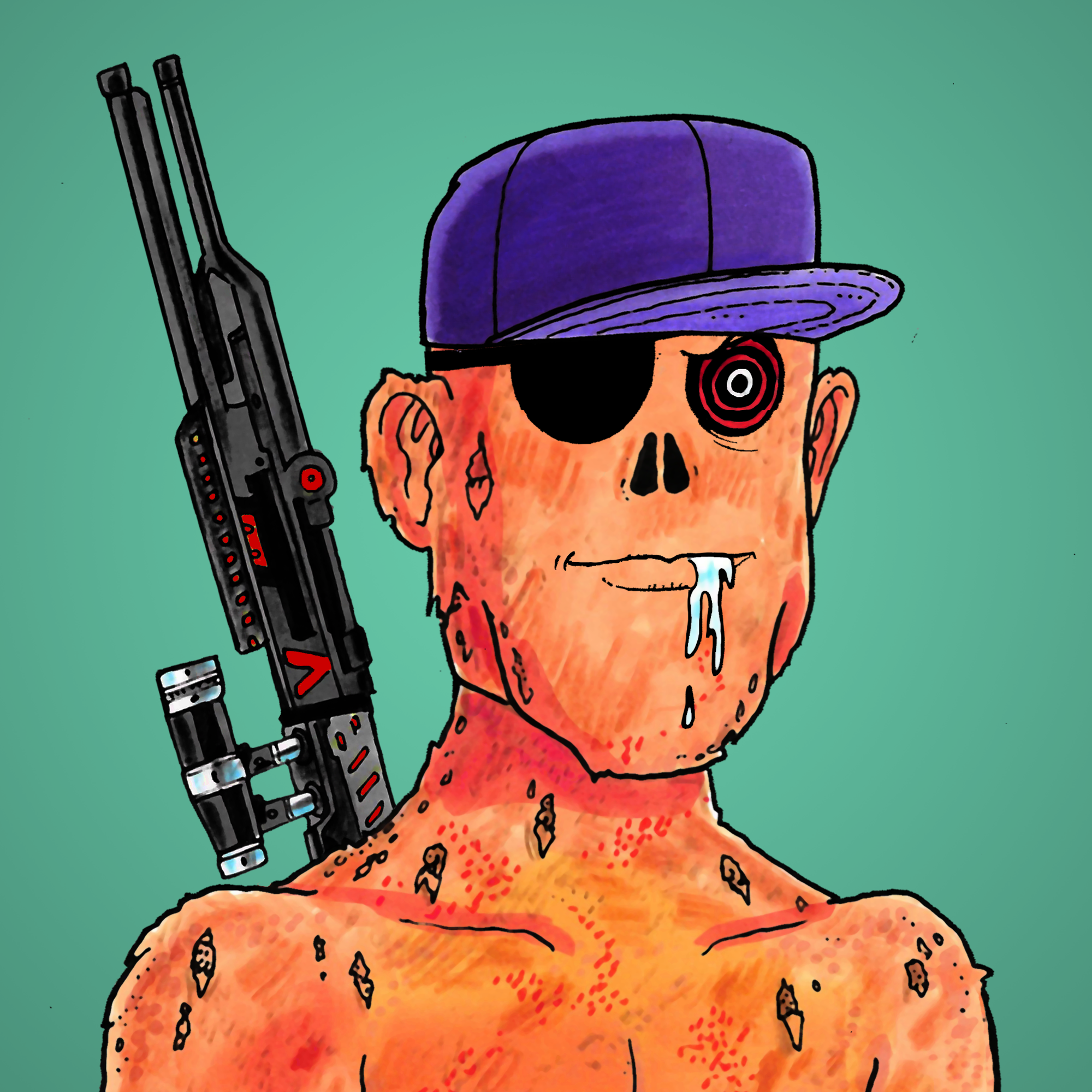 George Trosley - Jungle Freaks - Jungle Freak 7912 - NFT # 7912