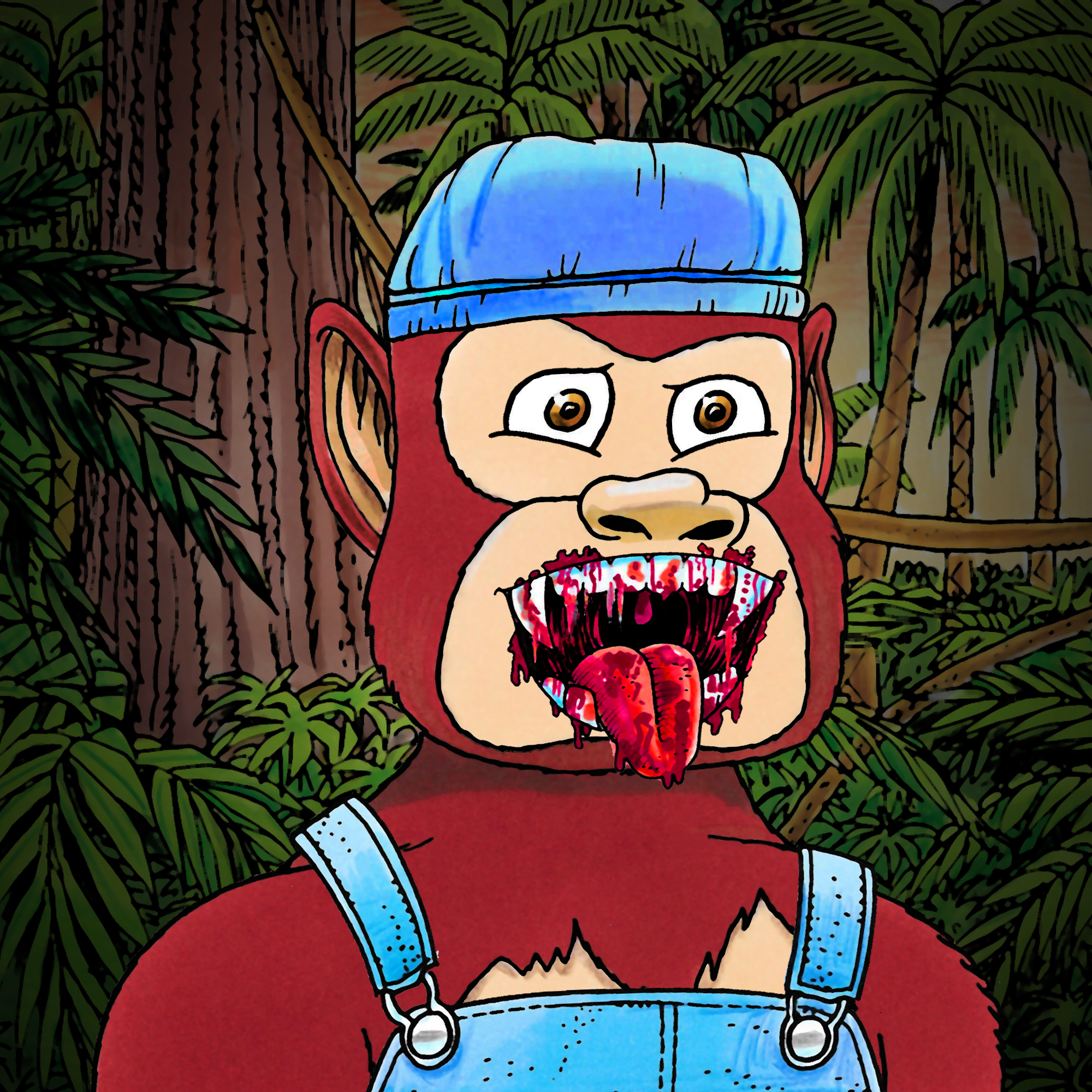 George Trosley - Jungle Freaks - Jungle Freak 7913 - NFT # 7913