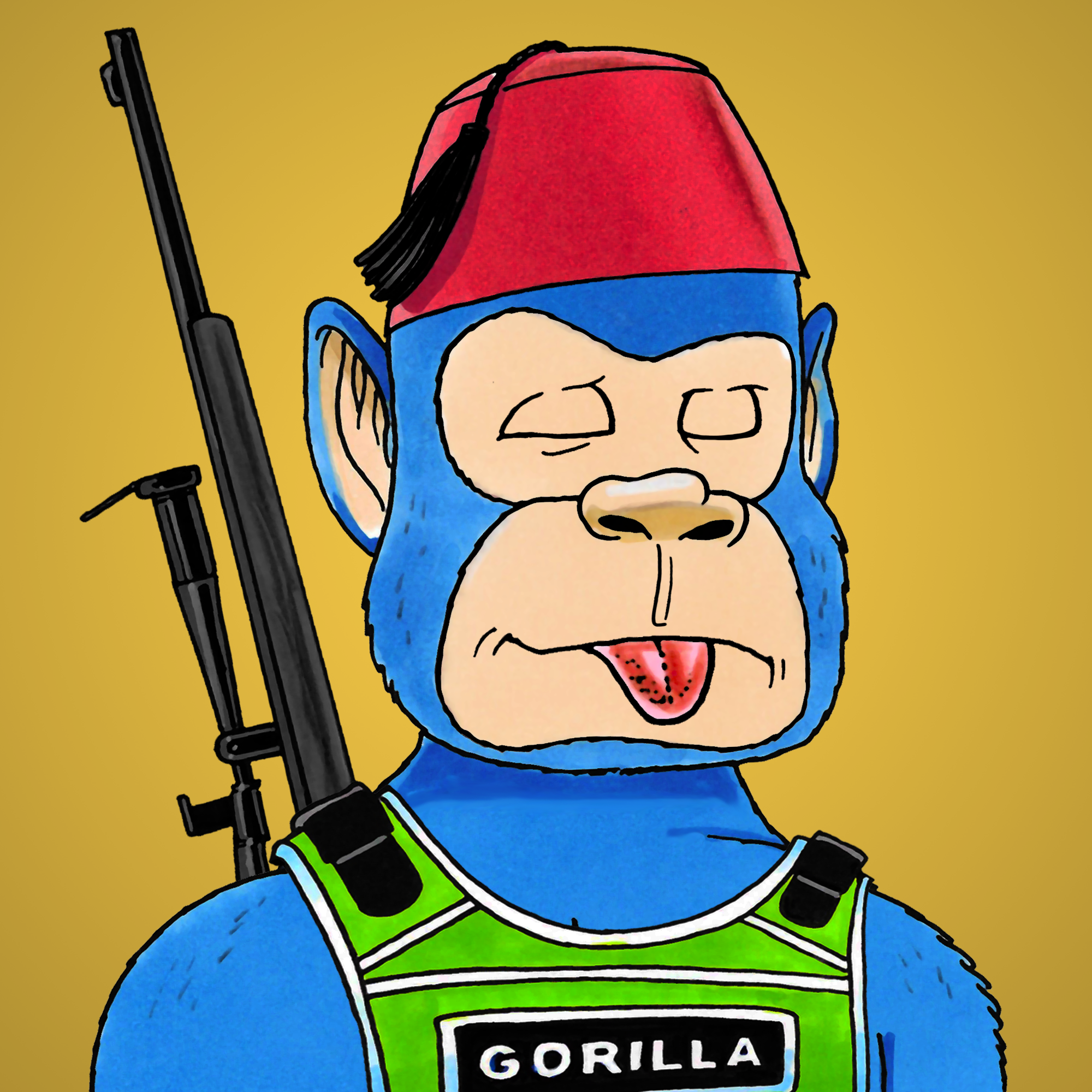 George Trosley - Jungle Freaks - Jungle Freak 7918 - NFT # 7918