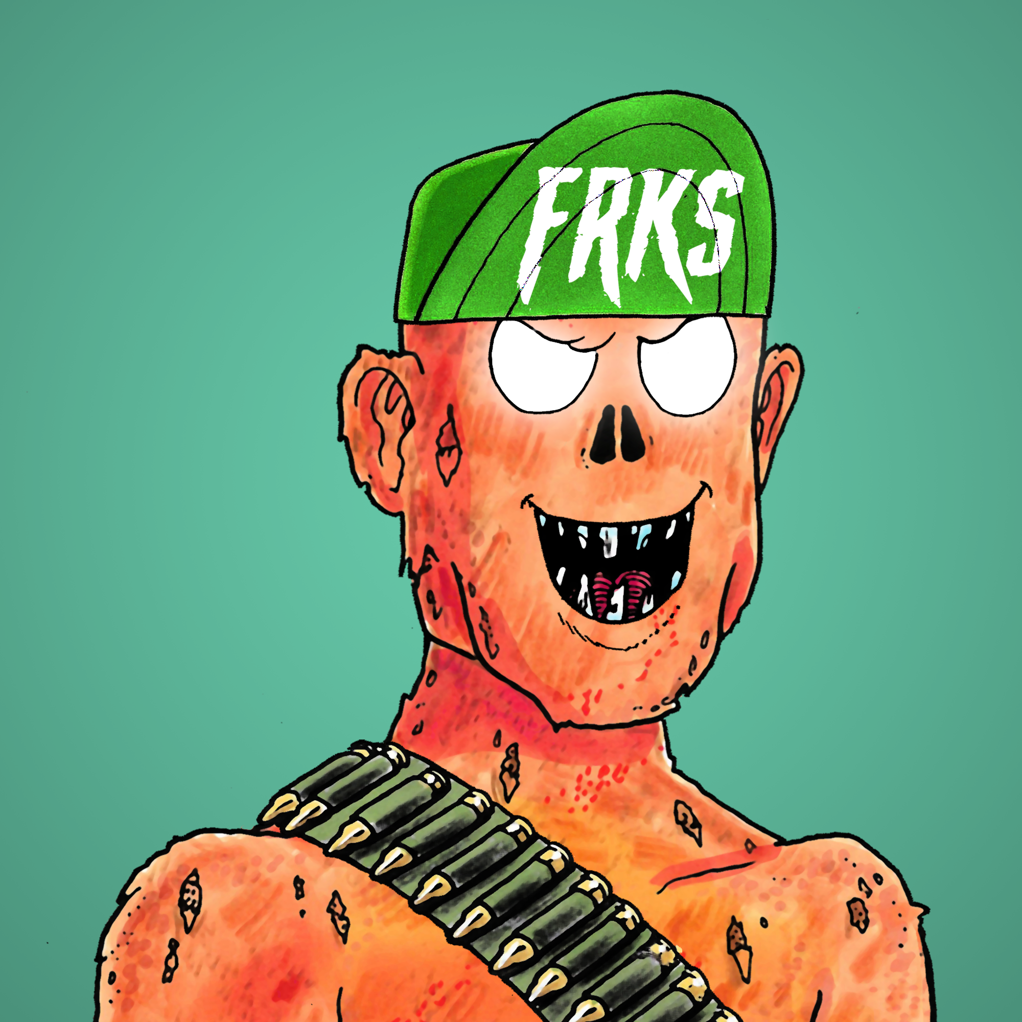 George Trosley - Jungle Freaks - Jungle Freak 7937 - NFT # 7937