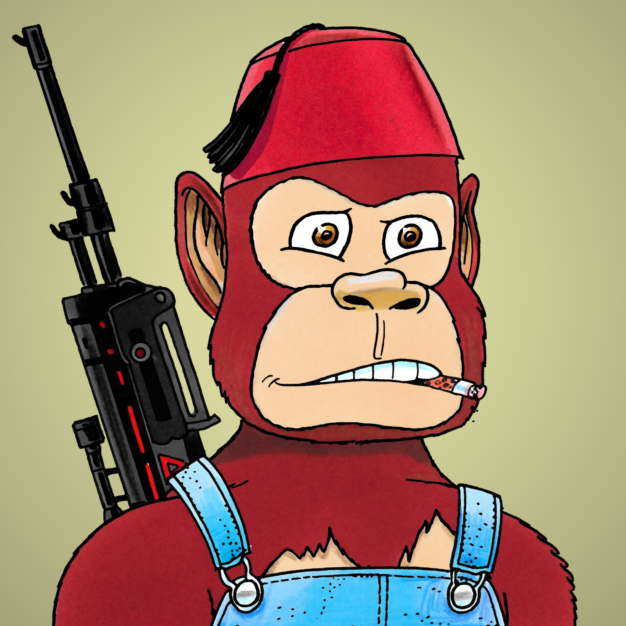 George Trosley - Jungle Freaks - Jungle Freak 7951 - NFT # 7951