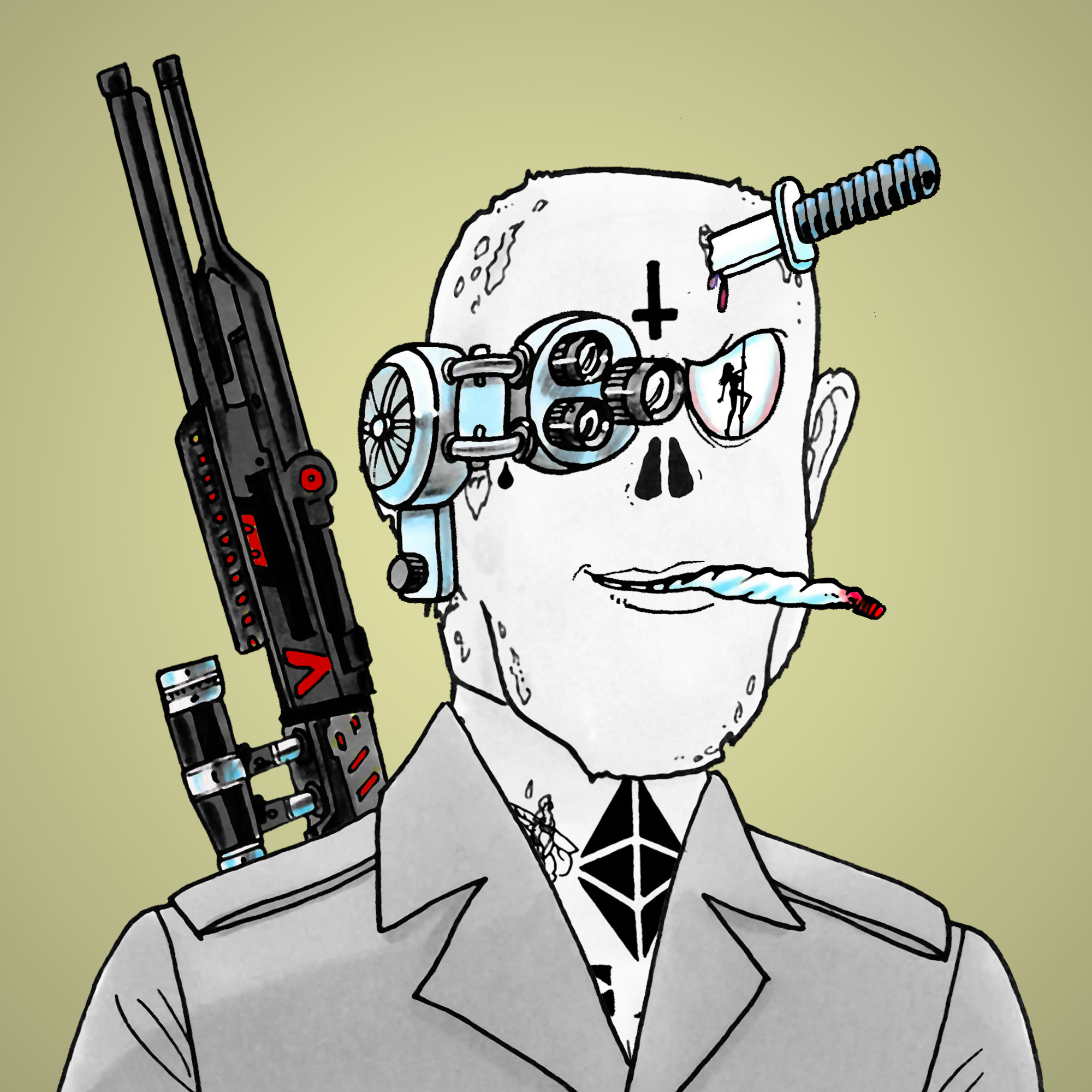 George Trosley - Jungle Freaks - Jungle Freak 7962 - NFT # 7962