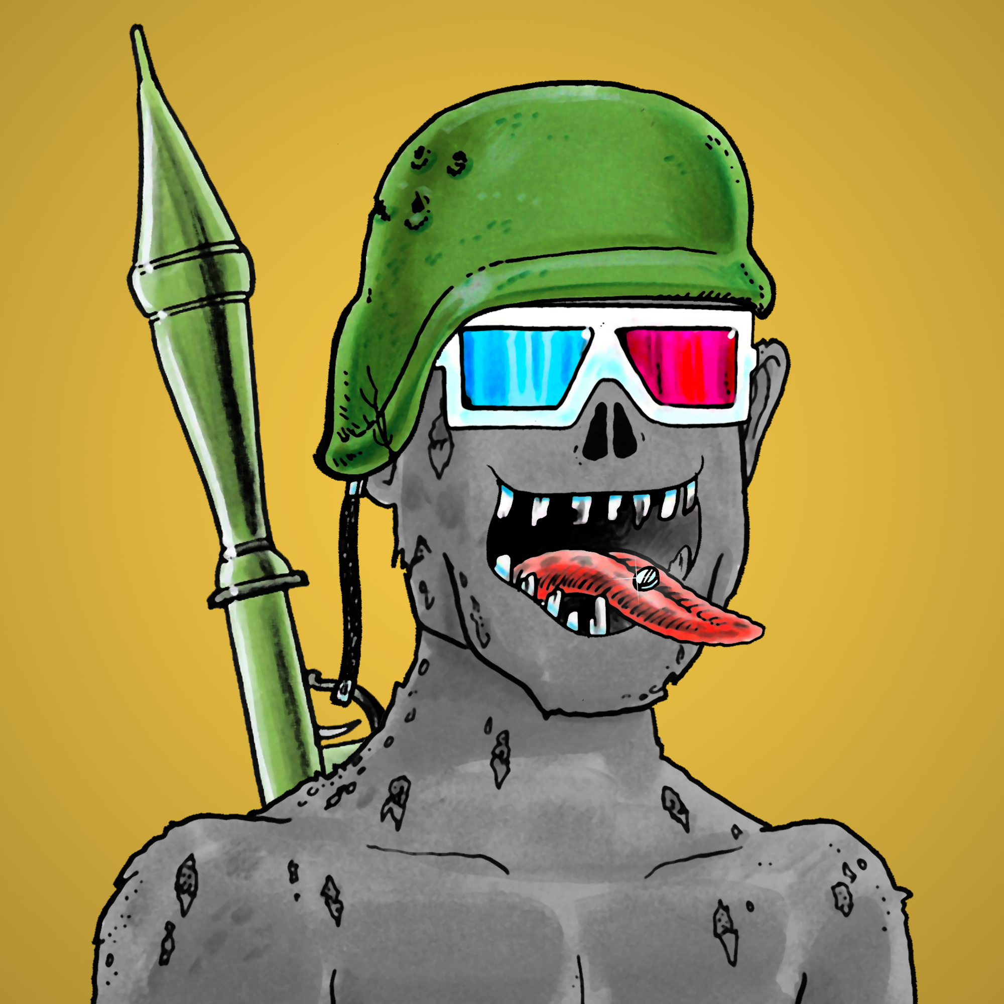 George Trosley - Jungle Freaks - Jungle Freak 7963 - NFT # 7963