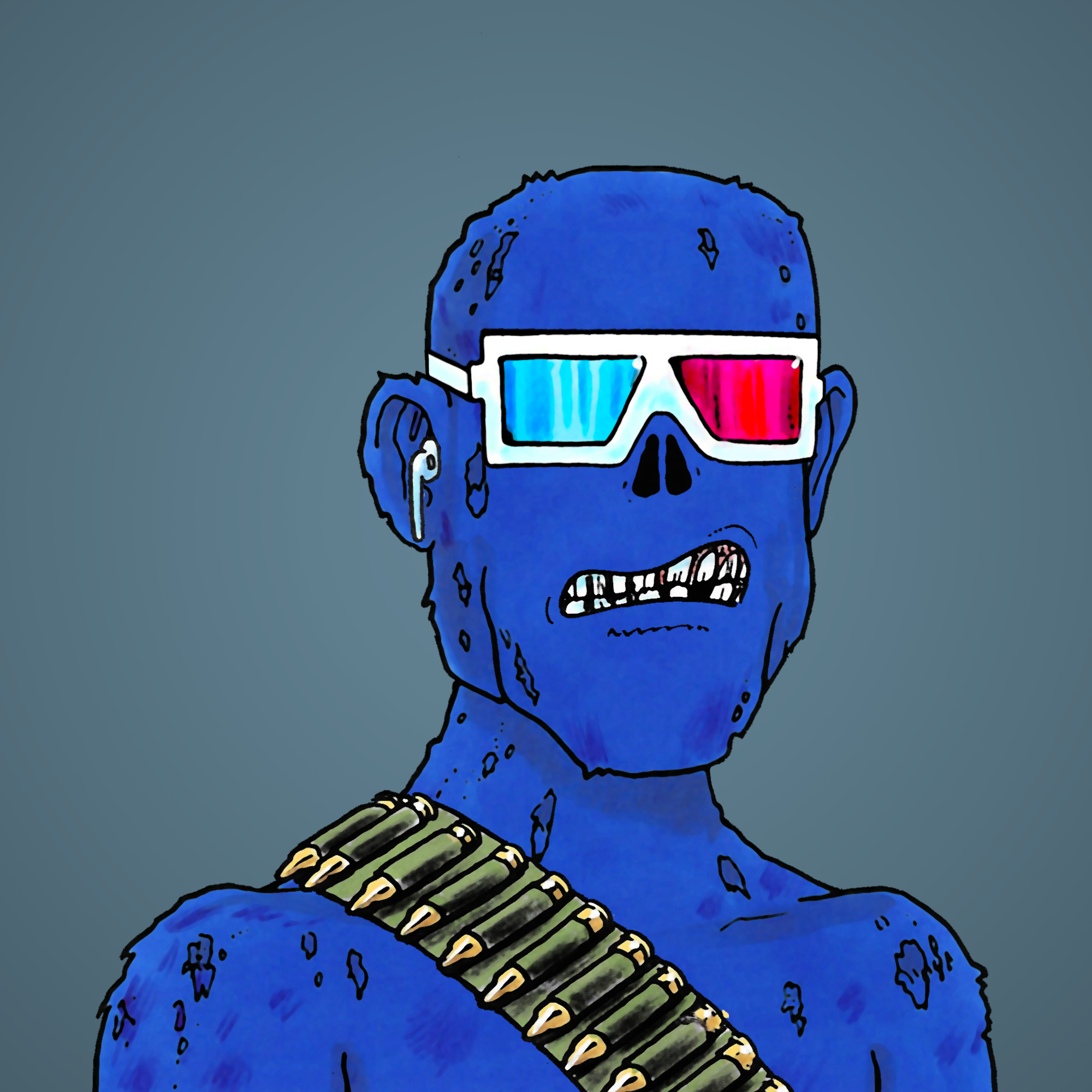 George Trosley - Jungle Freaks - Jungle Freak 7974 - NFT # 7974