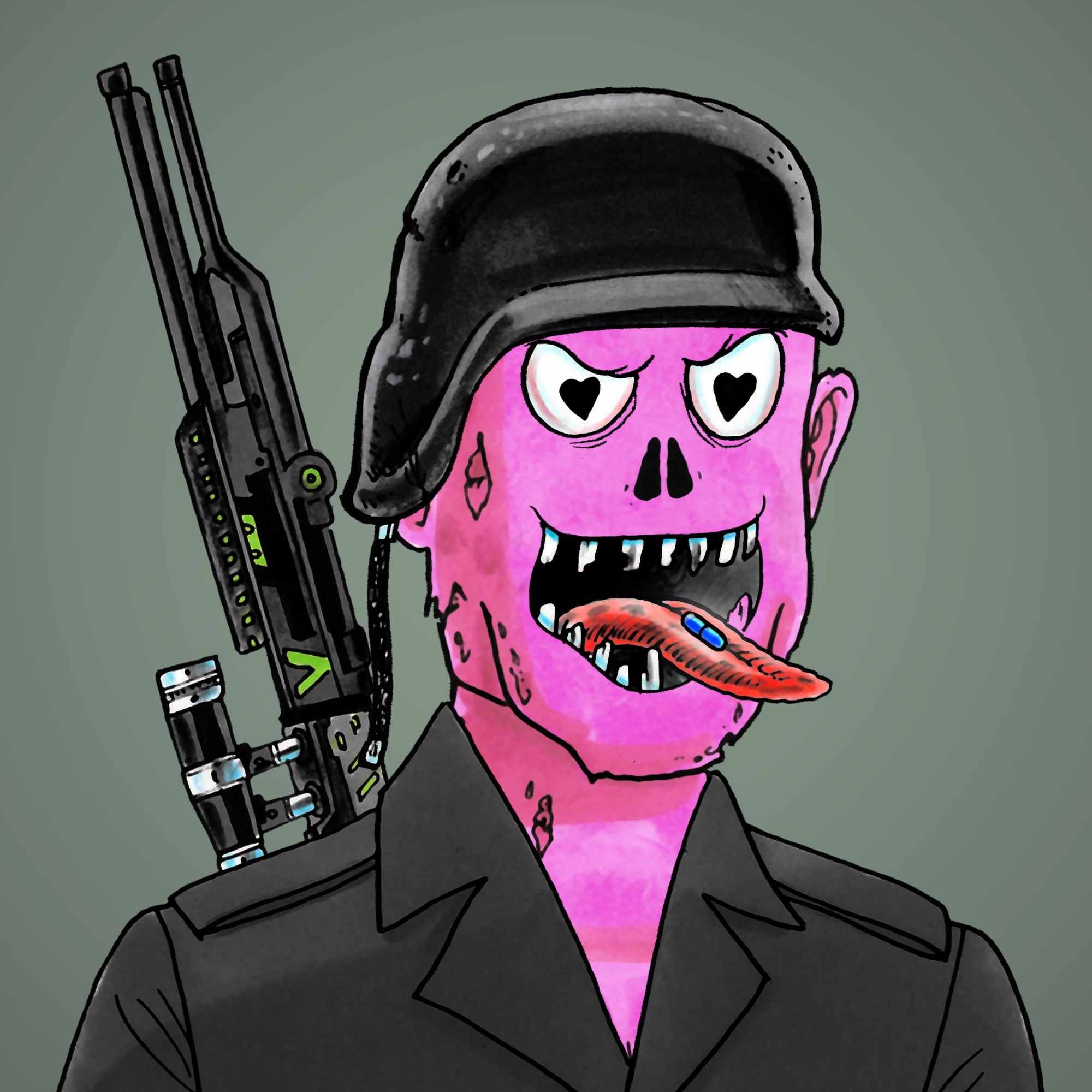 George Trosley - Jungle Freaks - Jungle Freak 80 - NFT # 80