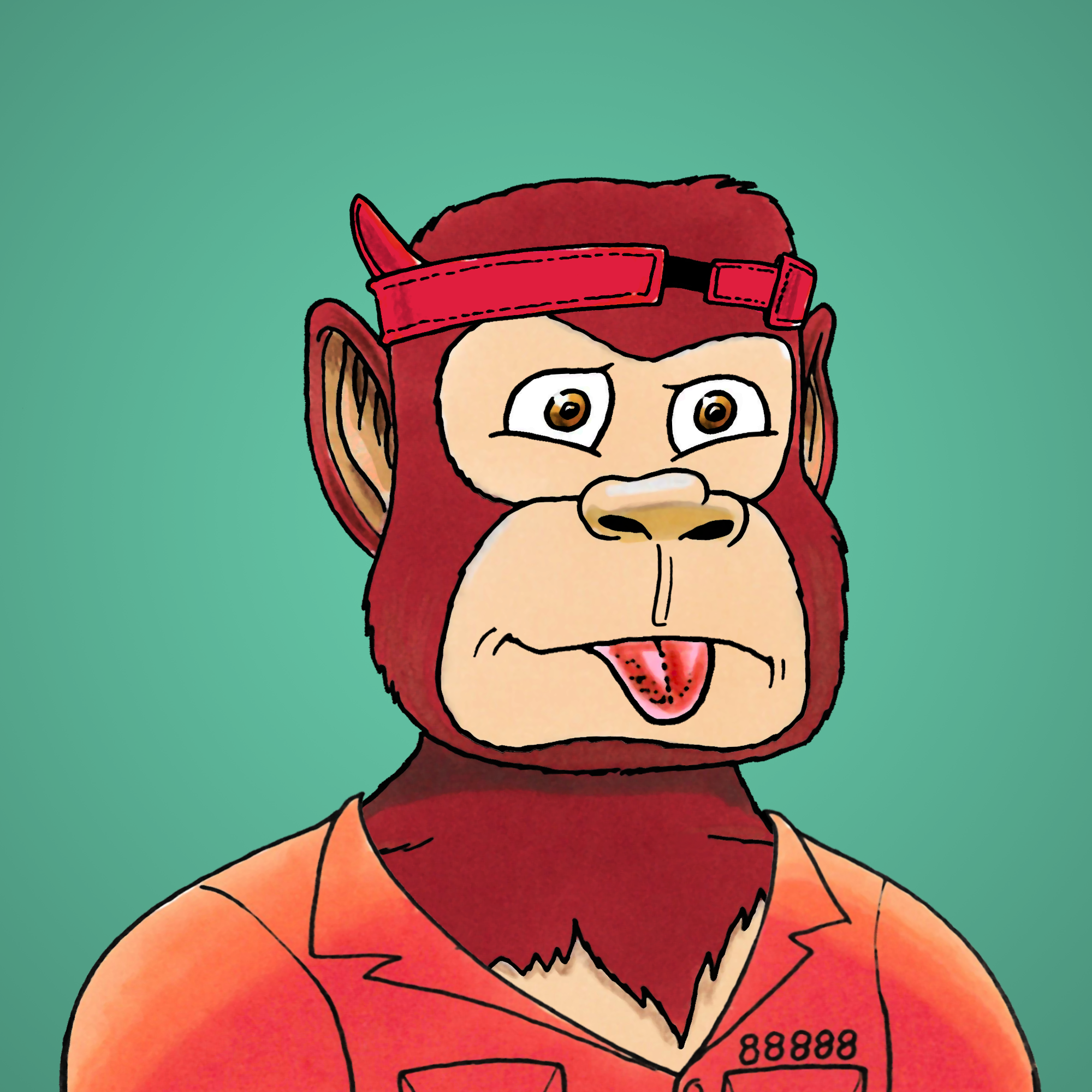 George Trosley - Jungle Freaks - Jungle Freak 8007 - NFT # 8007