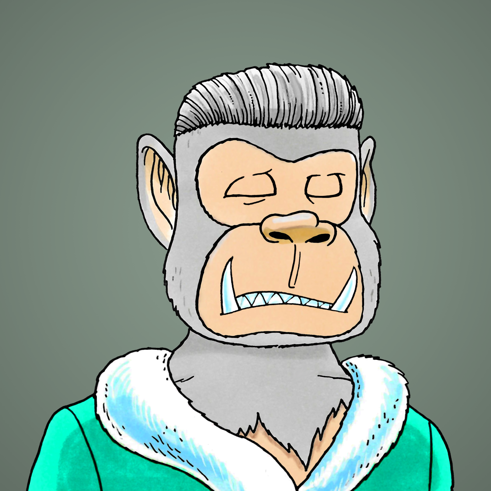 George Trosley - Jungle Freaks - Jungle Freak 8008 - NFT # 8008