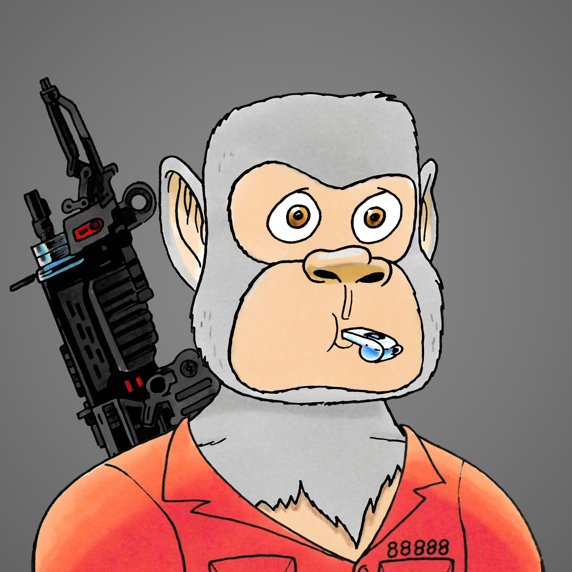 George Trosley - Jungle Freaks - Jungle Freak 8016 - NFT # 8016