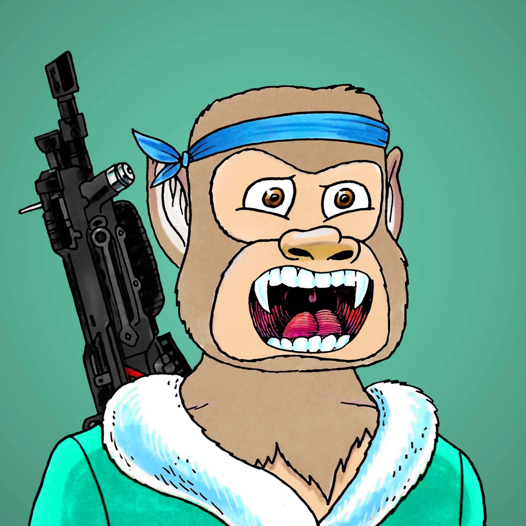 George Trosley - Jungle Freaks - Jungle Freak 8021 - NFT # 8021