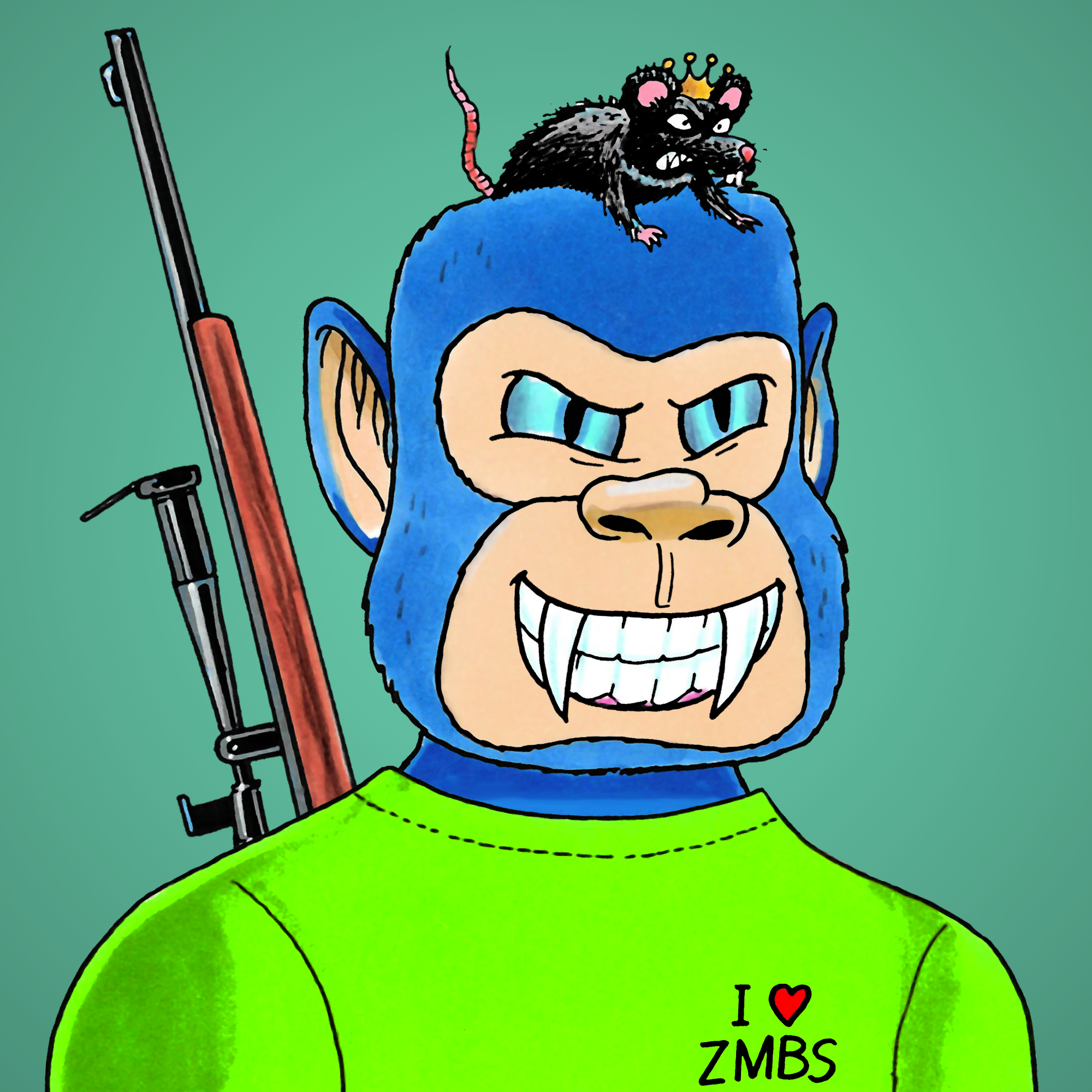 George Trosley - Jungle Freaks - Jungle Freak 8022 - NFT # 8022