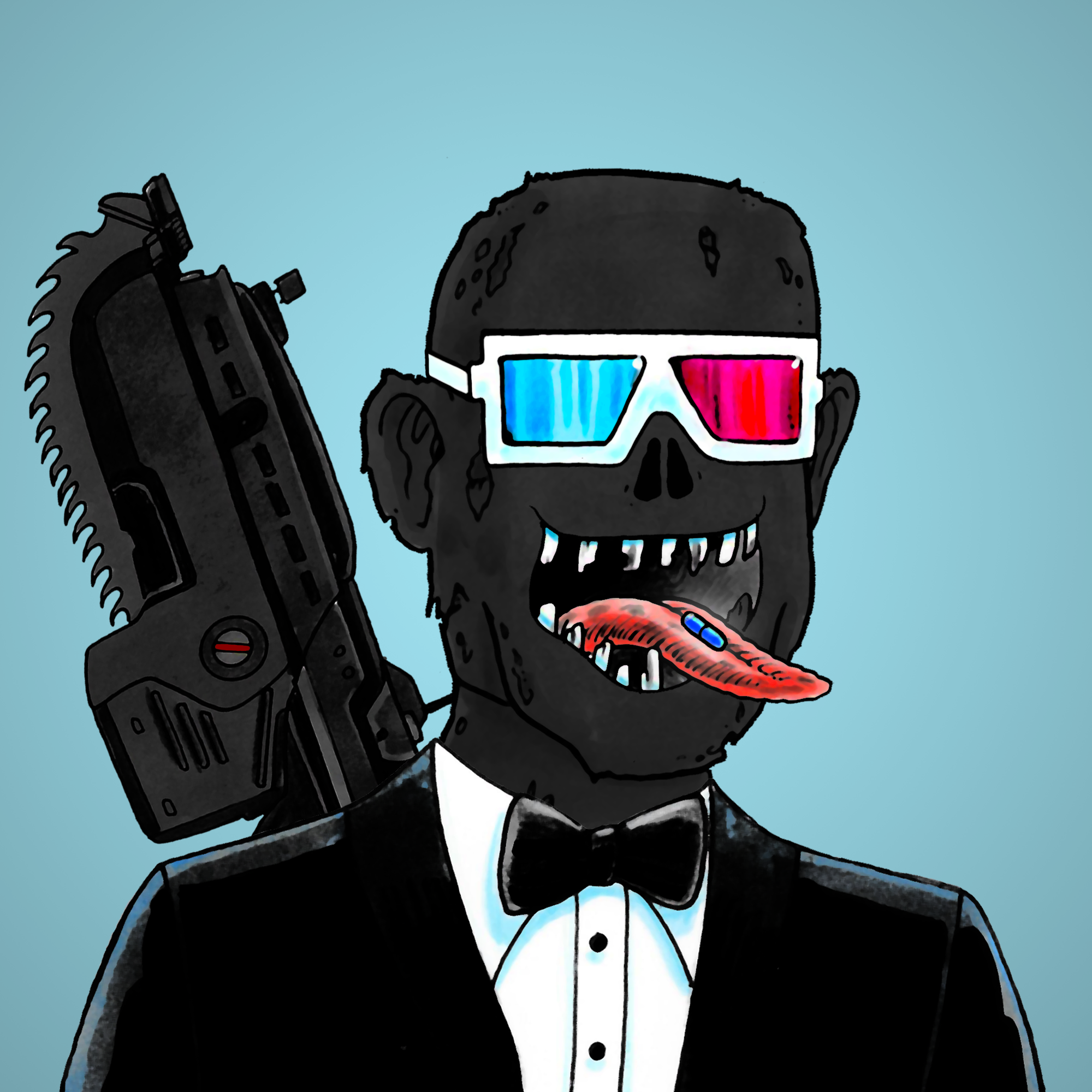 George Trosley - Jungle Freaks - Jungle Freak 8024 - NFT # 8024