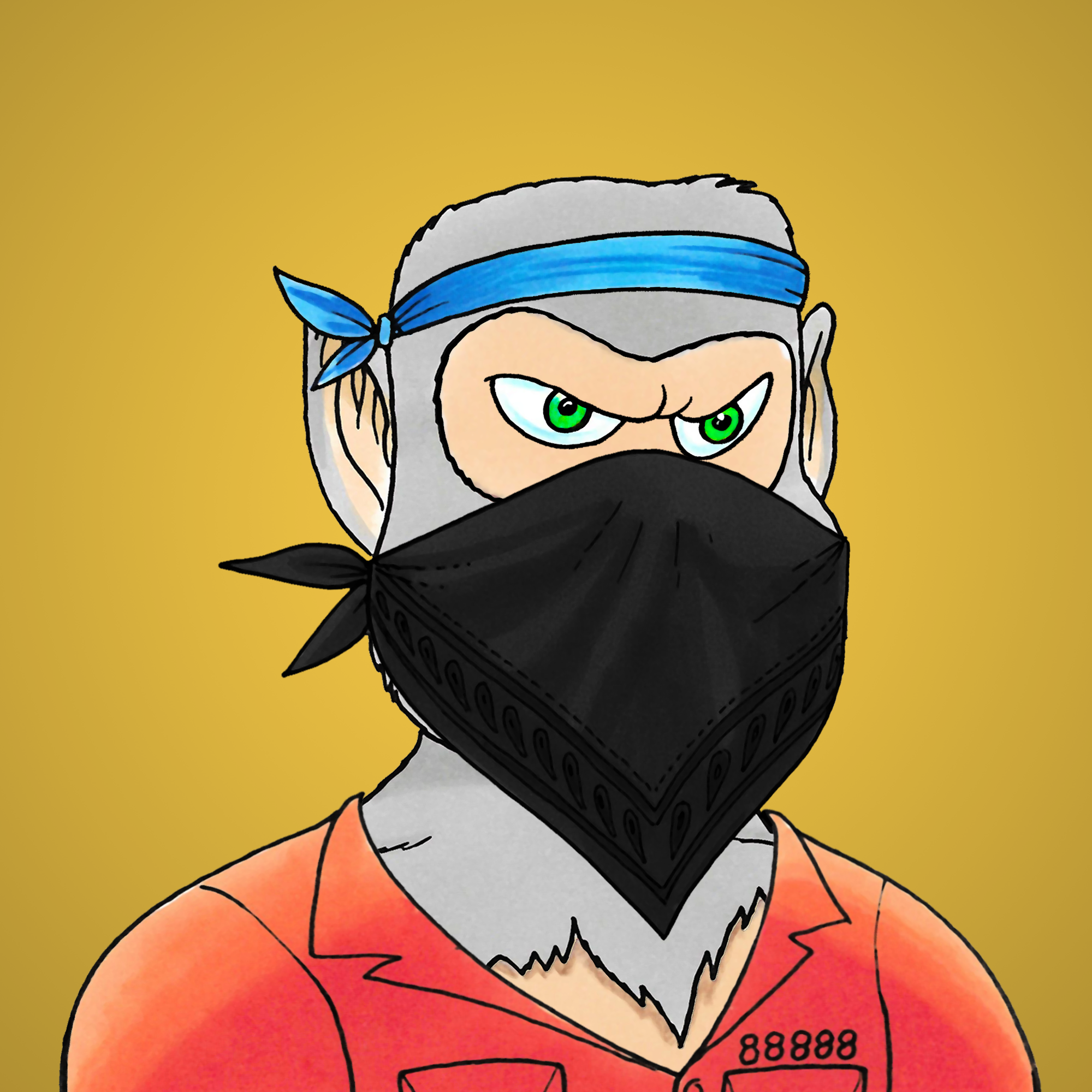 George Trosley - Jungle Freaks - Jungle Freak 8033 - NFT # 8033