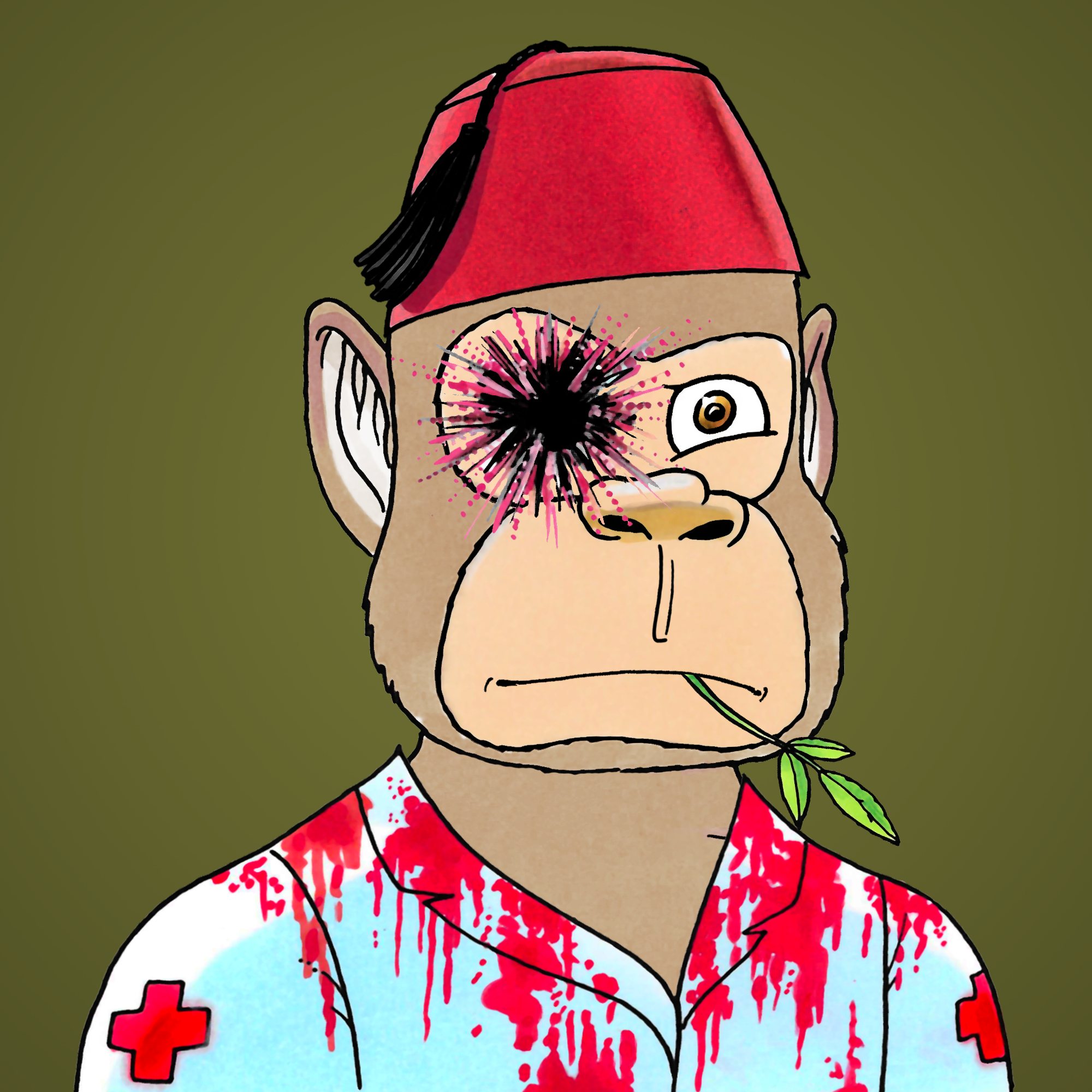 George Trosley - Jungle Freaks - Jungle Freak 8035 - NFT # 8035