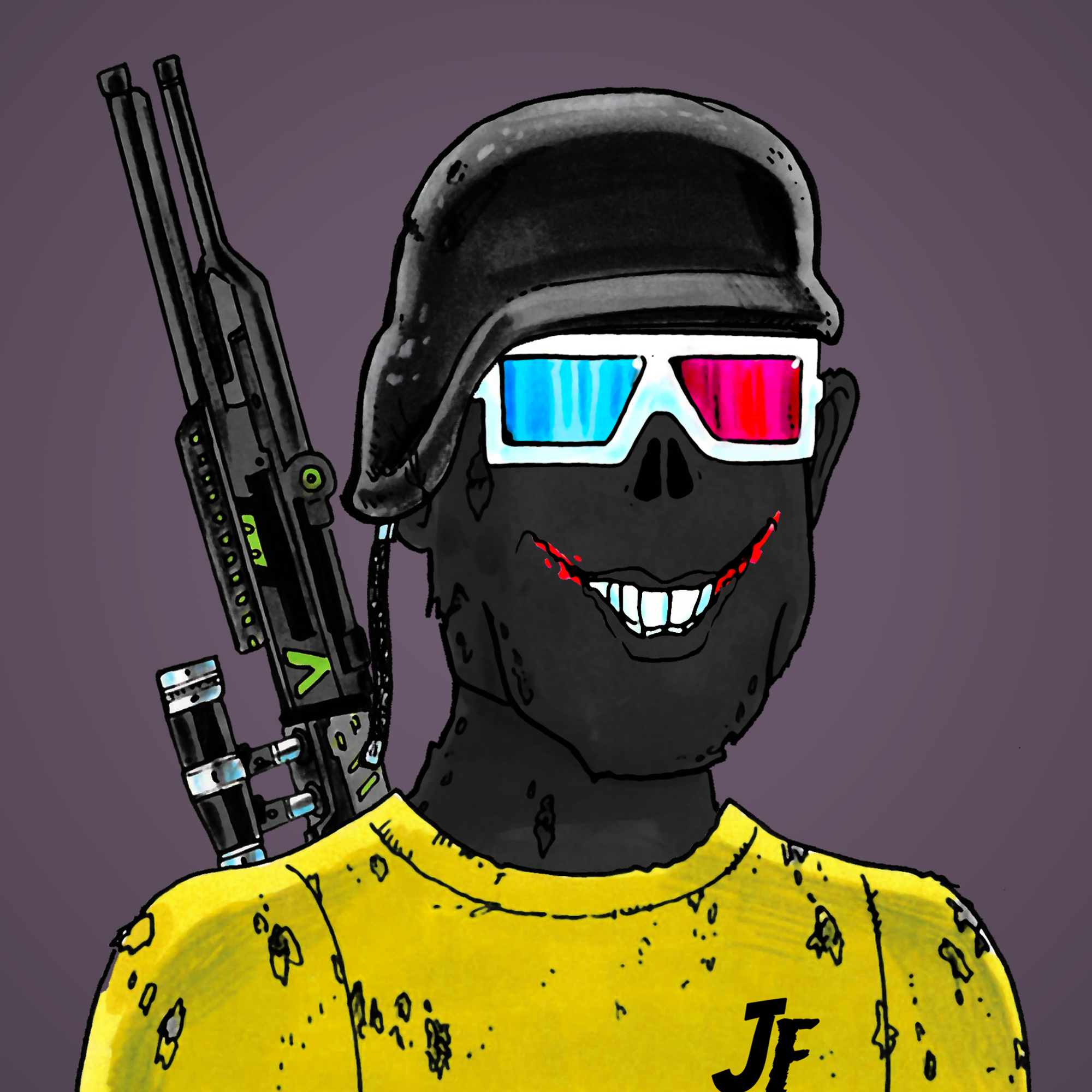 George Trosley - Jungle Freaks - Jungle Freak 8037 - NFT # 8037